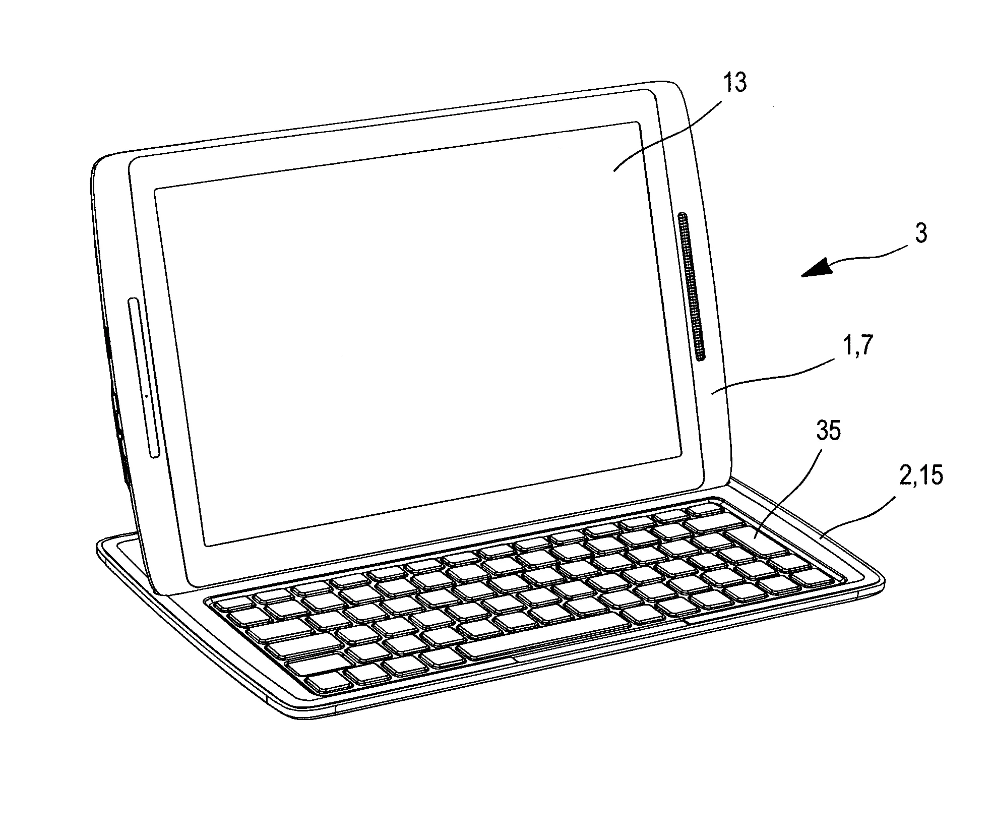 Tablette electronique munie d'un ecran, et accessoire pour cette tablette