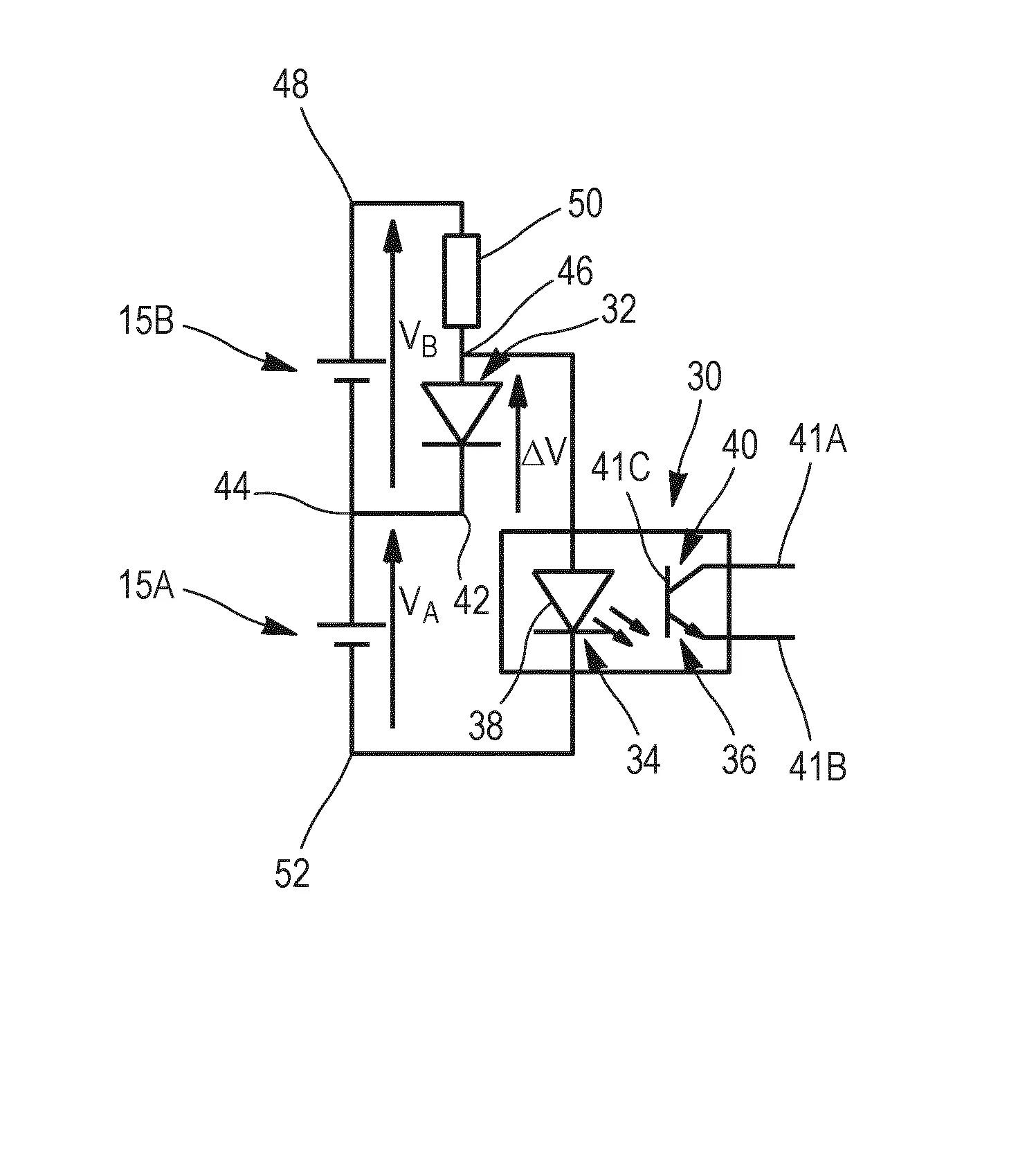 Pile comprenant une pluralite de cellules electrochimiques et, pour chaque cellule, un dispositif de controle de la tension aux bornes de ladite cellule