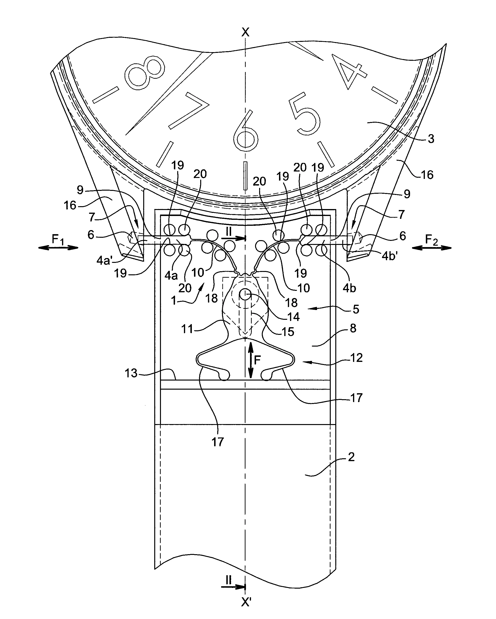 Systeme de verrouillage rapide d'une piece amovible interchangeable, notamment un bracelet-montre