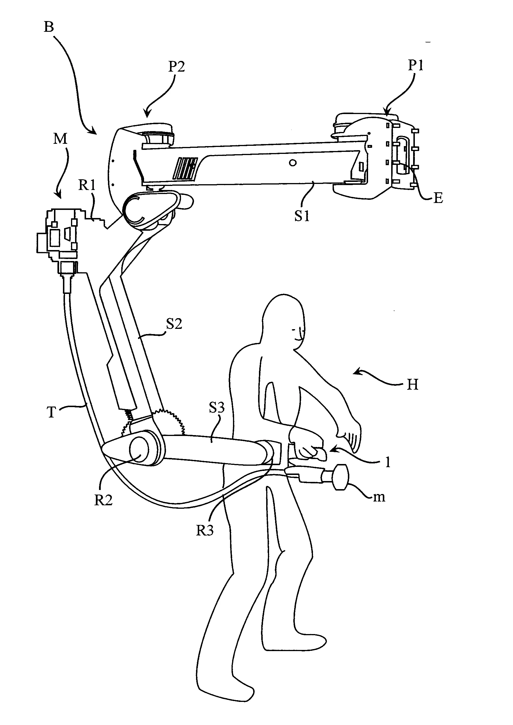 Dispositif d'assistance a commande manuelle pour robot