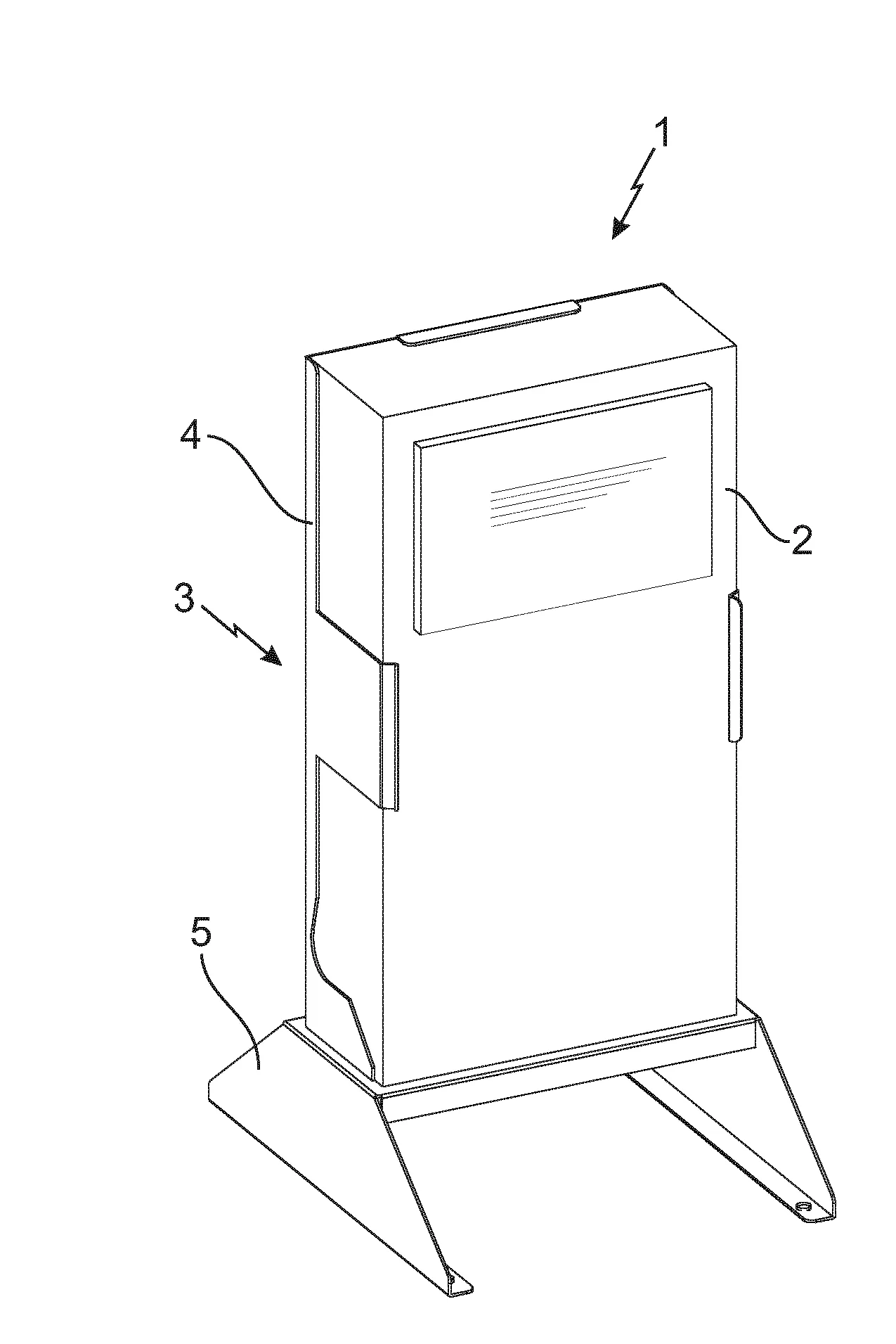 Pied support pour coffret electrique de chantier