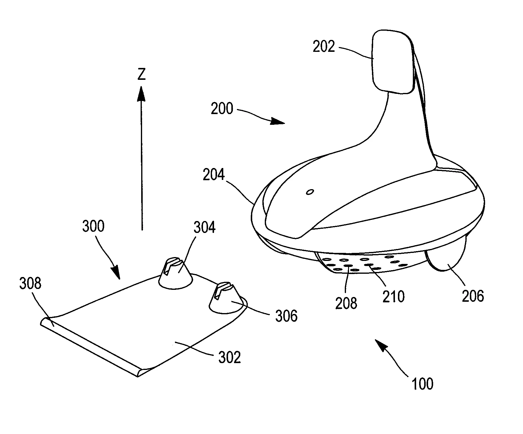 Procede pour recharger un robot mobile, tel qu'un support motorise supportant une tablette tactile, et dispositif associe.