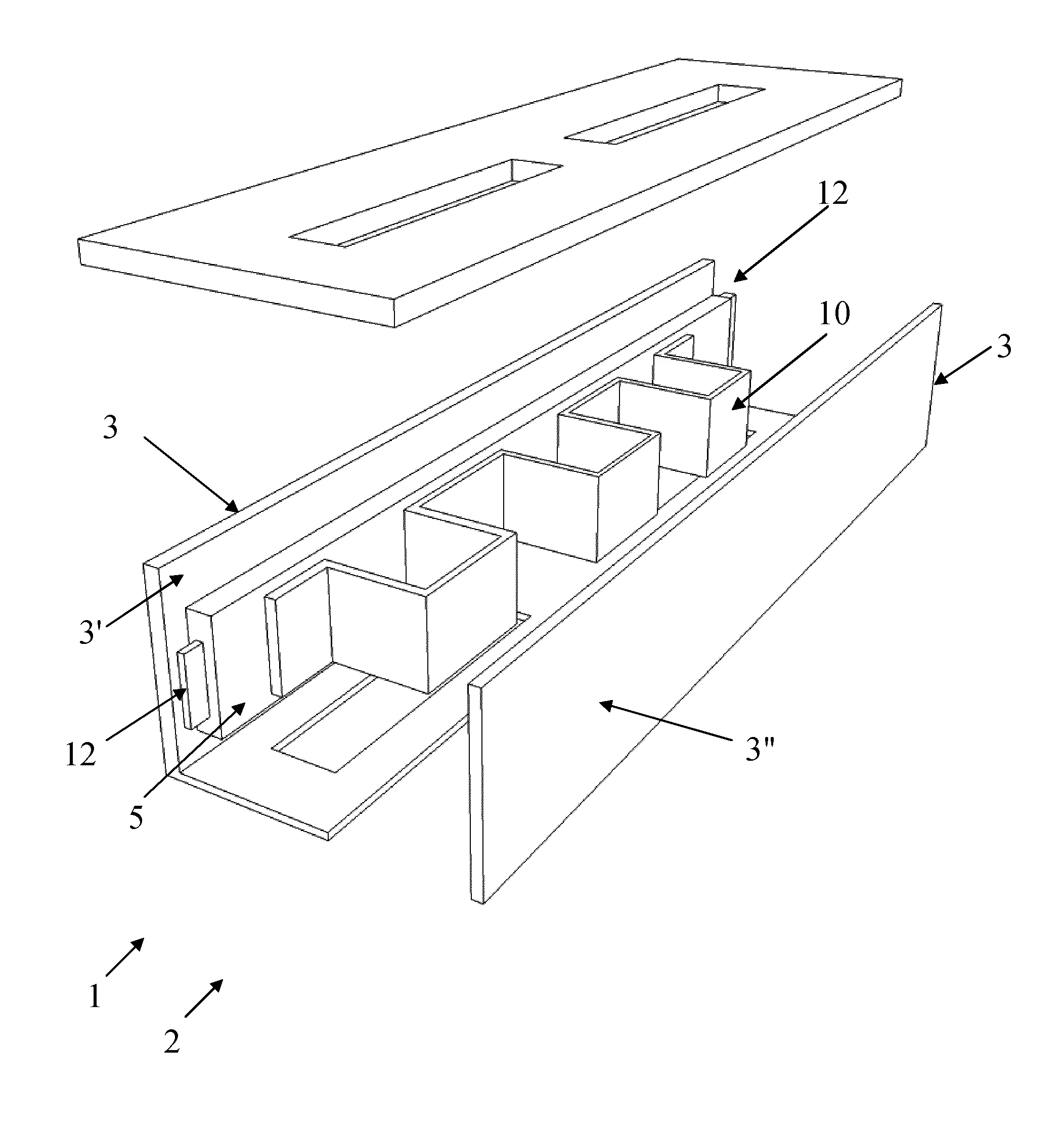 Module electrique plat et dispositif de chauffage mural le comprenant