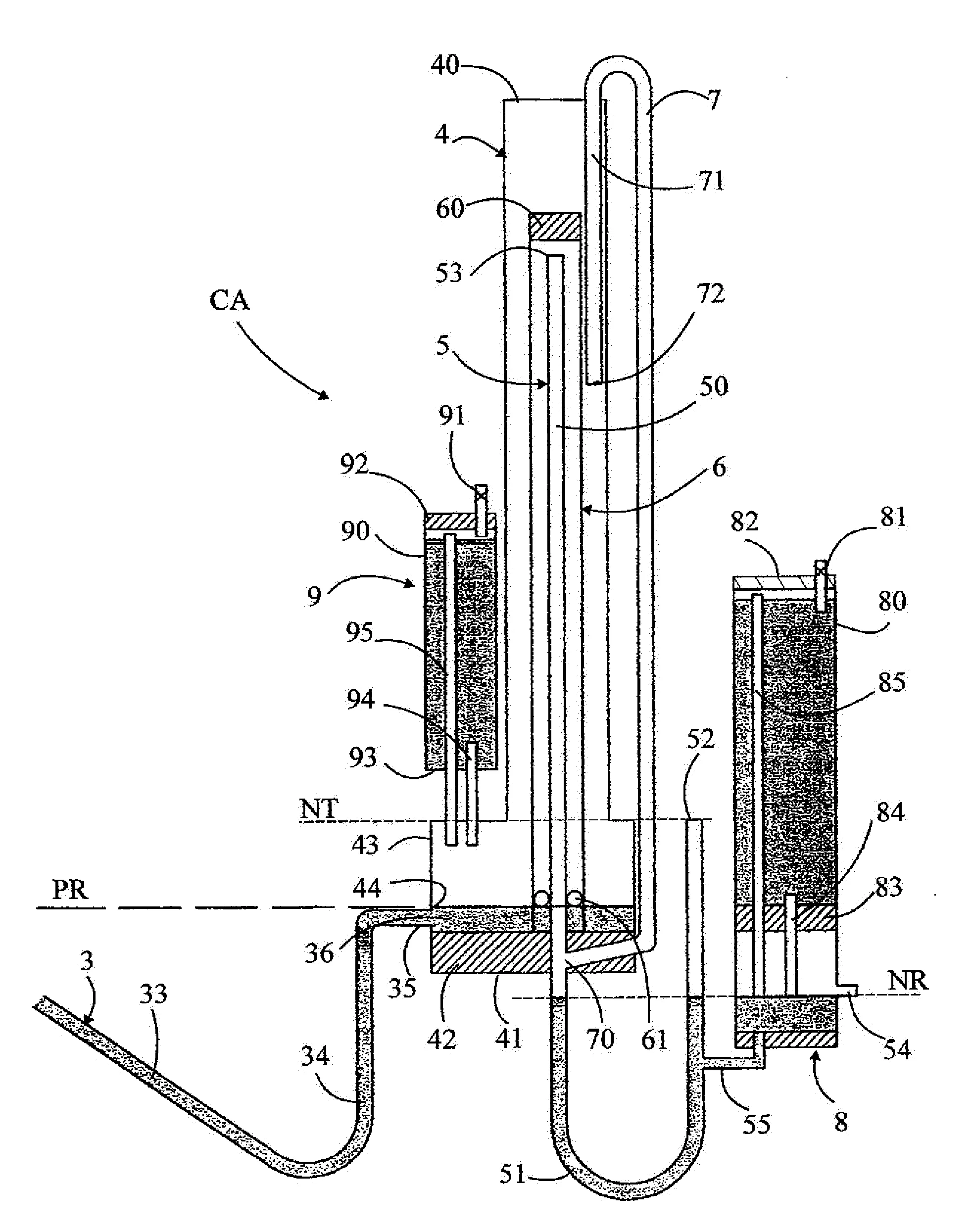 Dispositif de chasse automatique pour reguler le fonctionnement d'un drain siphon