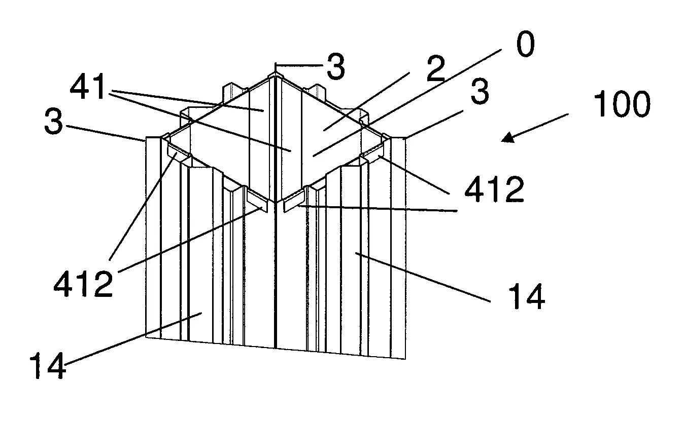Structure modulaire destinee a former au moins une alveole destinee a recevoir un assemblage de combustible nucleaire, procede de fabrication de la structure