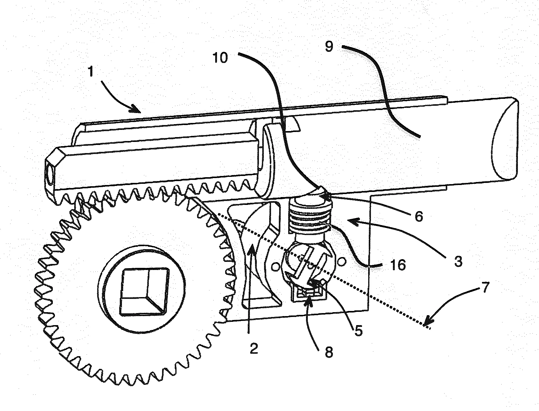 Dispositif de verrouillage motorise resistant aux chocs
