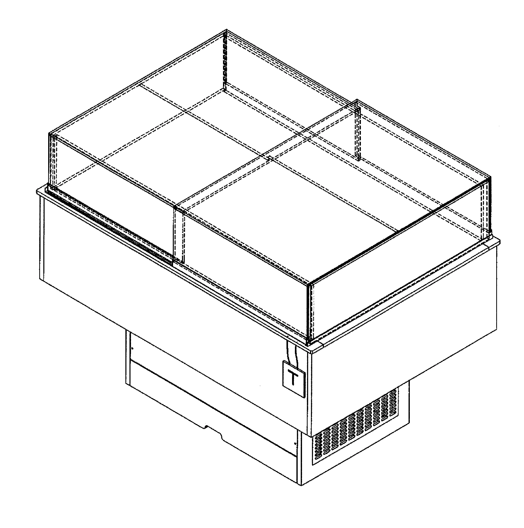 Meuble pour la presentation d'articles divers