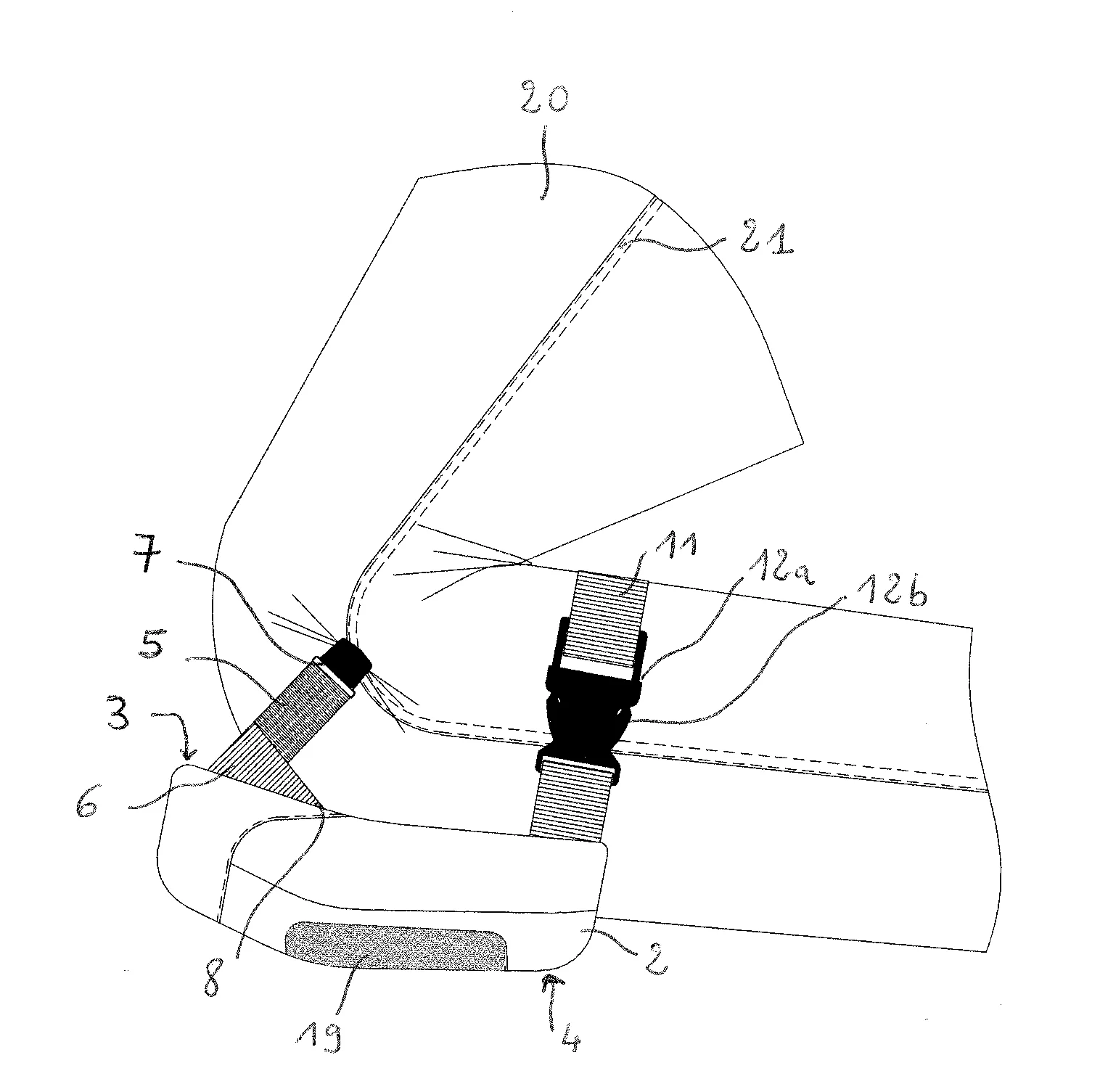 Organe de protection d'une articulation, telle qu'un genou ou un coude