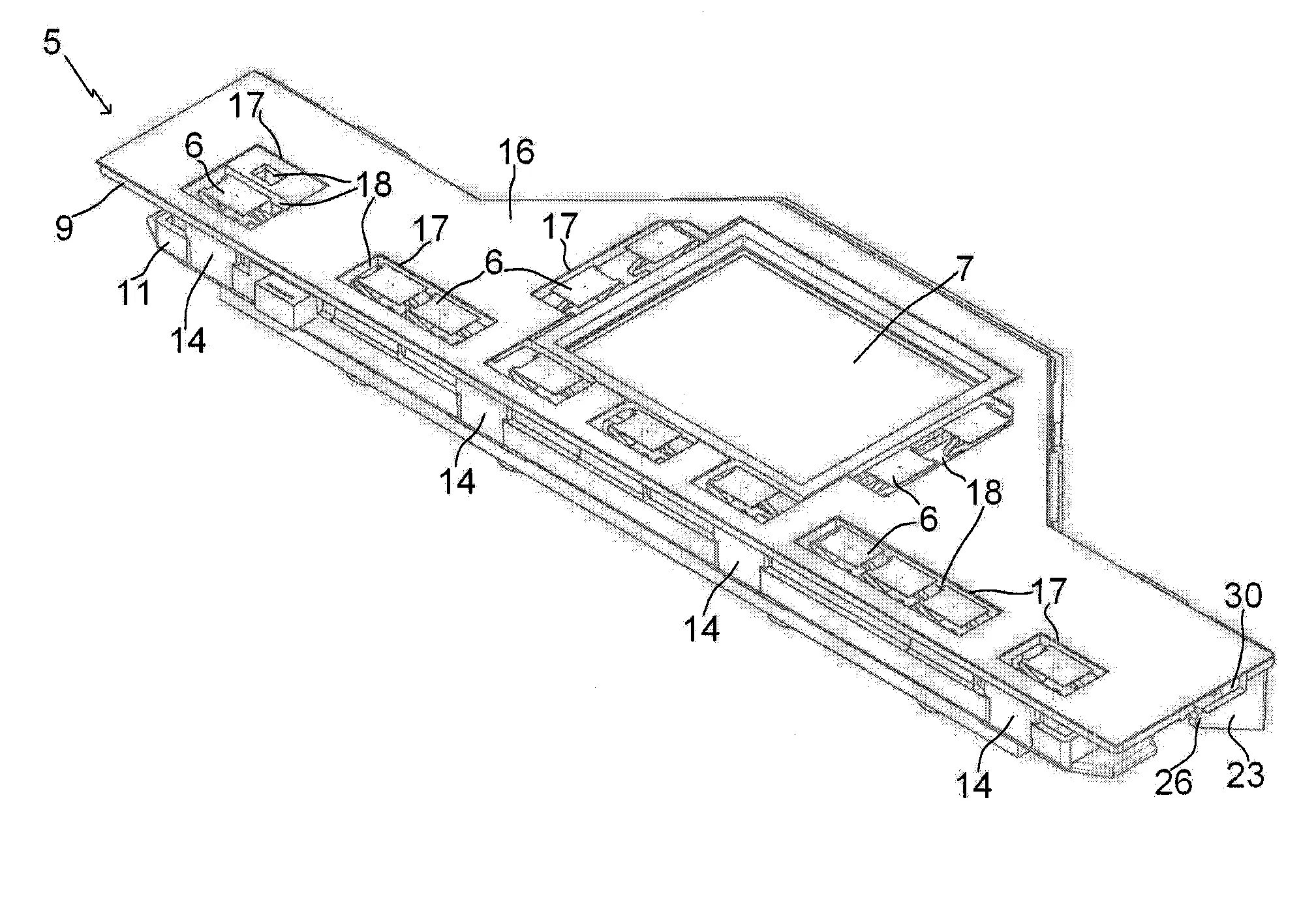 Table de cuisson comprenant un clavier de commande