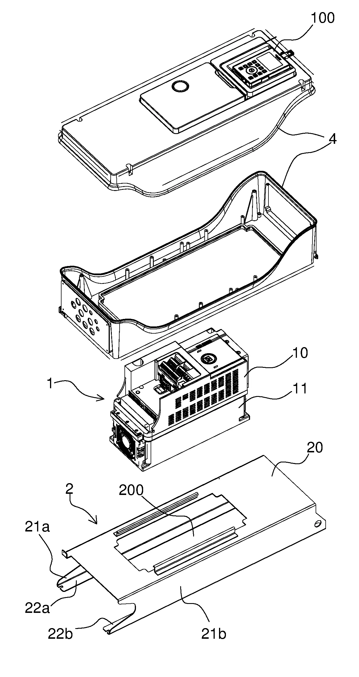 Variateur de vitesse et systeme incluant une architecture pour renforcer l'etancheite du variateur de vitesse