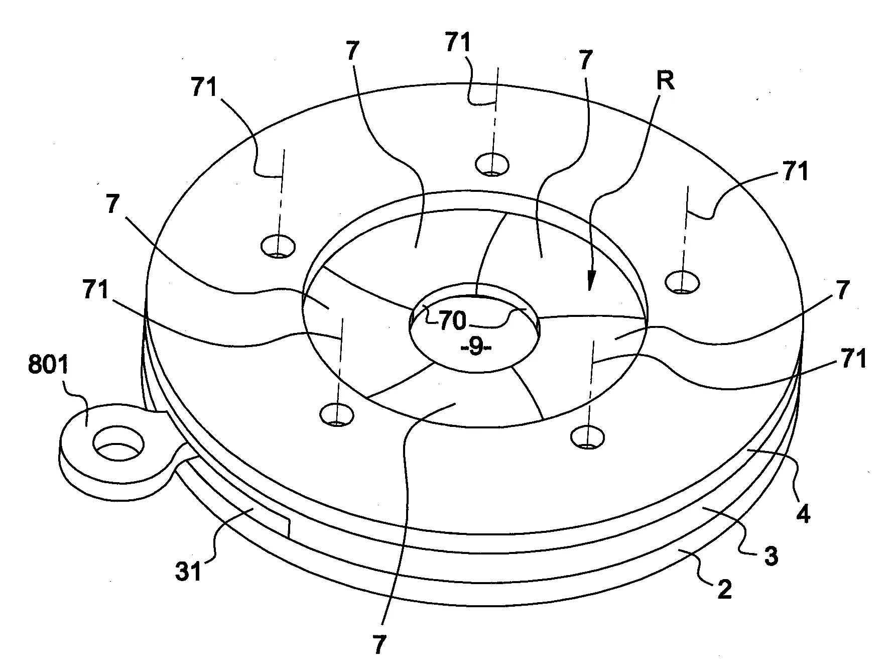 Dispositif pour une installation de controle de pieces munies d'inserts de fixation par encliquetage.