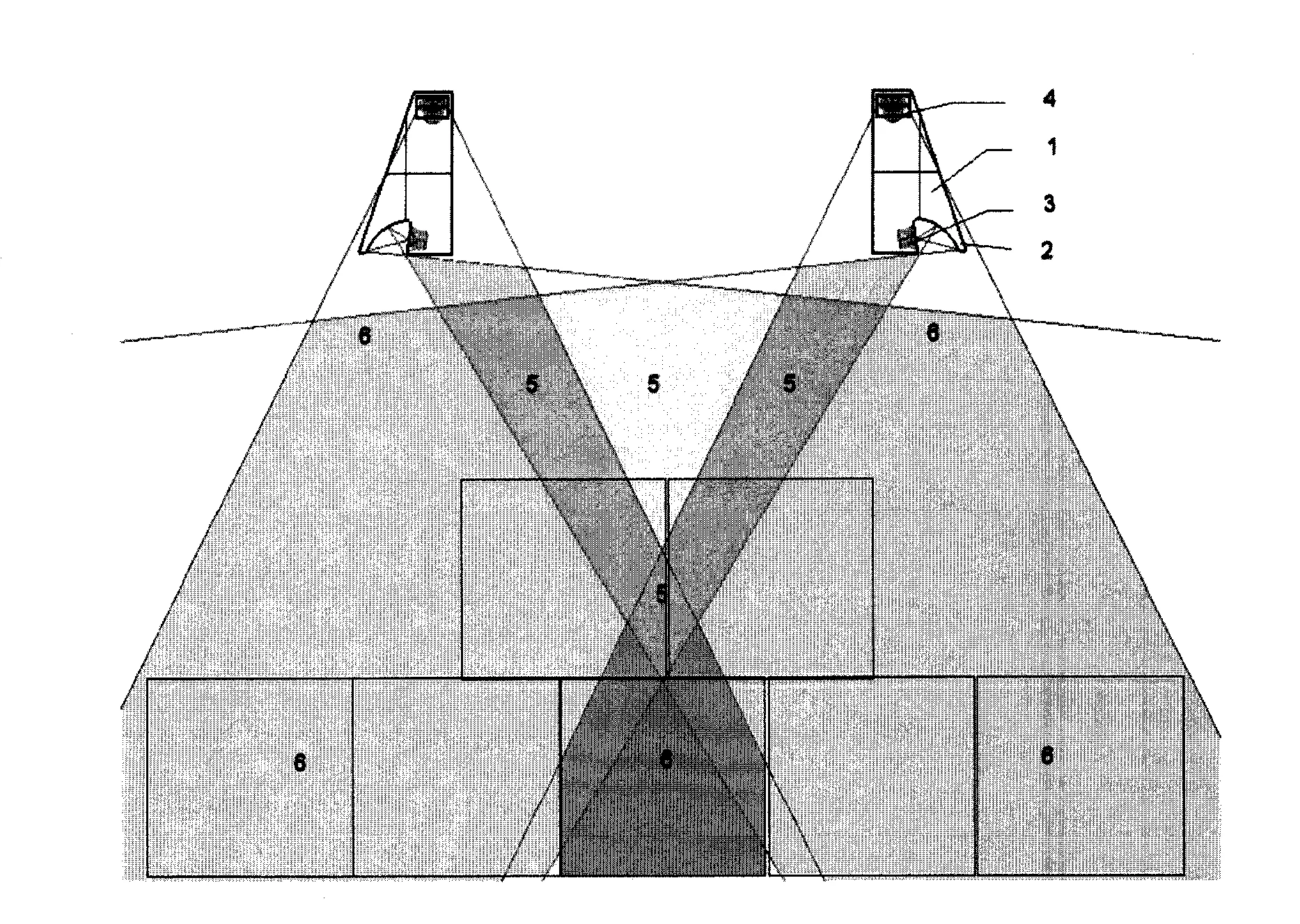 Dispositif constitue de deux enceintes stereophoniques
