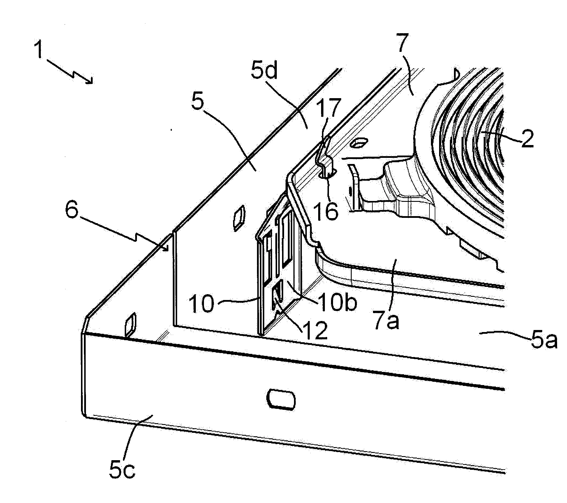 Table de cuisson comprenant un dispositif de fixation d'au moins un plateau de support d'au moins un moyen de chauffage sur un carter