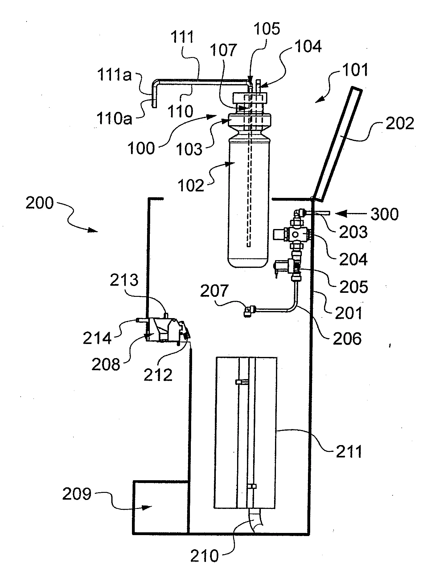 Reservoir a filtre integre et appareil de distribution de boisson comprenant un tel reservoir