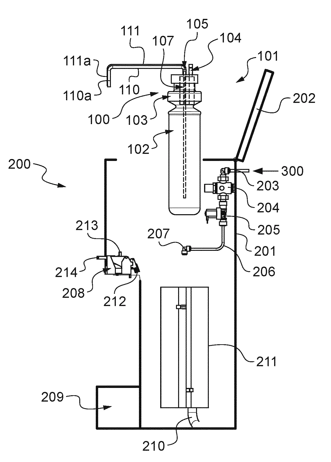 Reservoir a filtre integre et appareil de distribution de boisson comprenant un tel reservoir