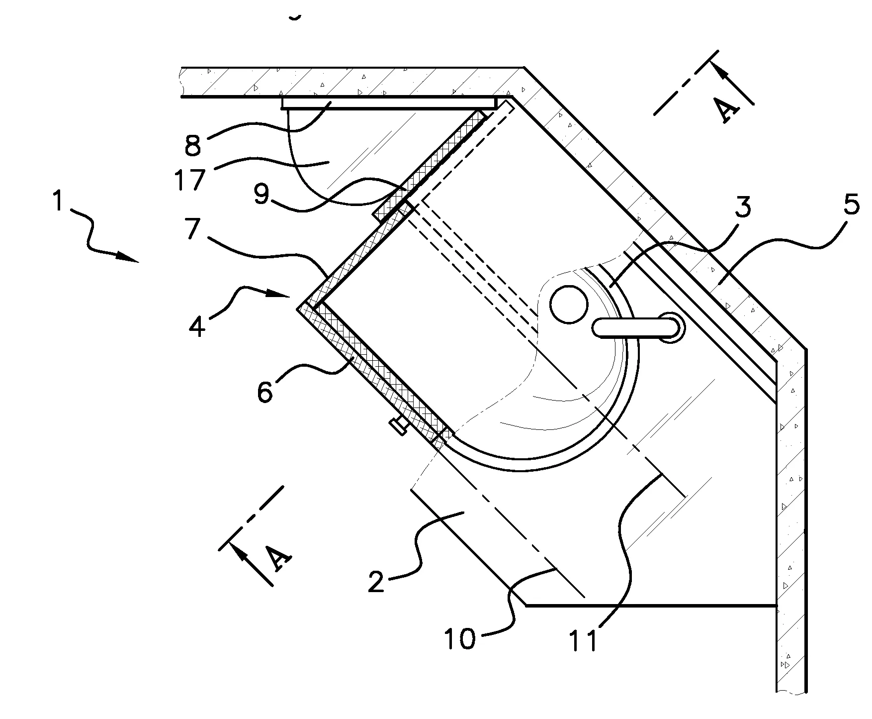 Meuble bas a caisson retractable