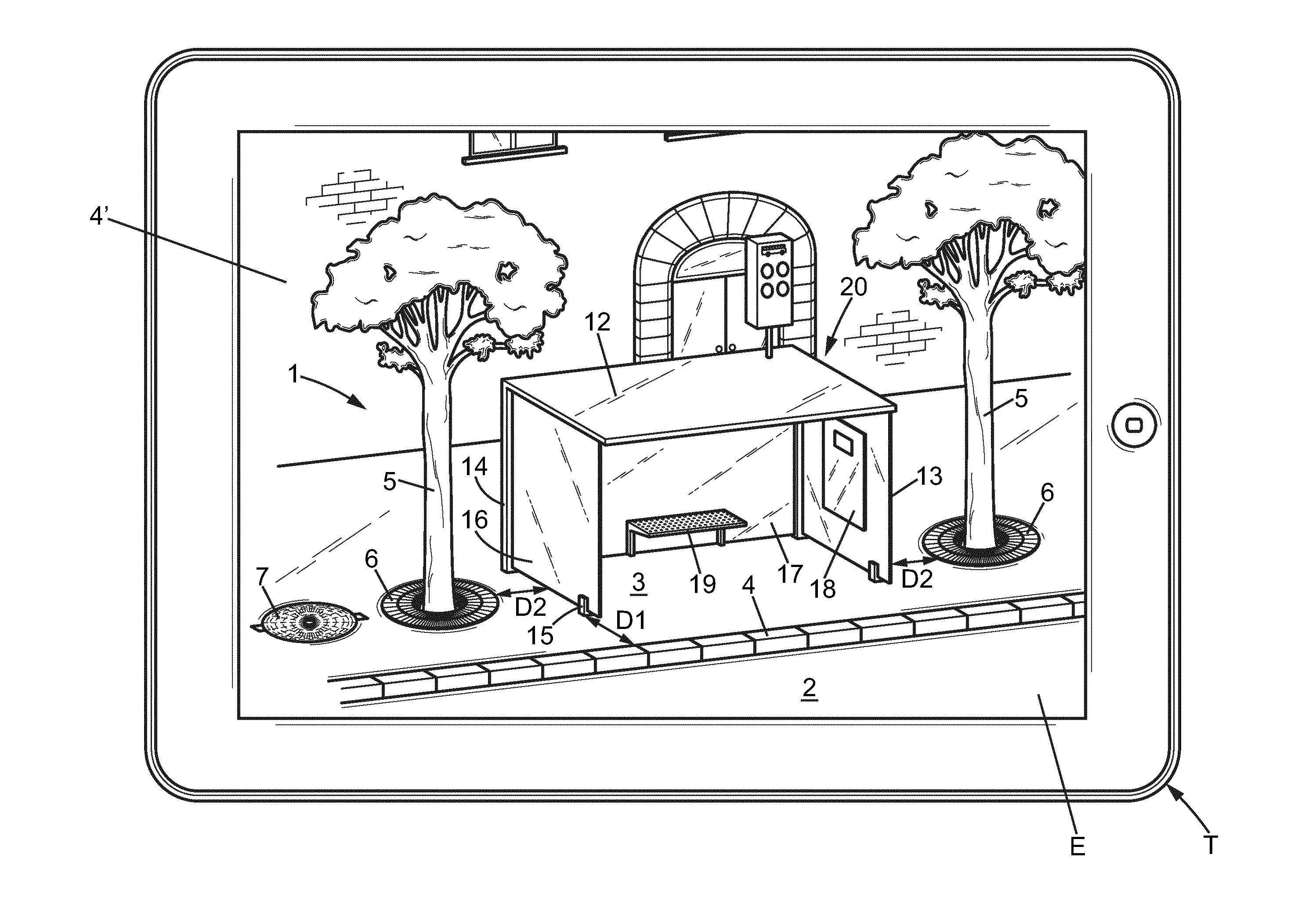Procede et systeme pour configurer une station de transport en commun sur un lieu public
