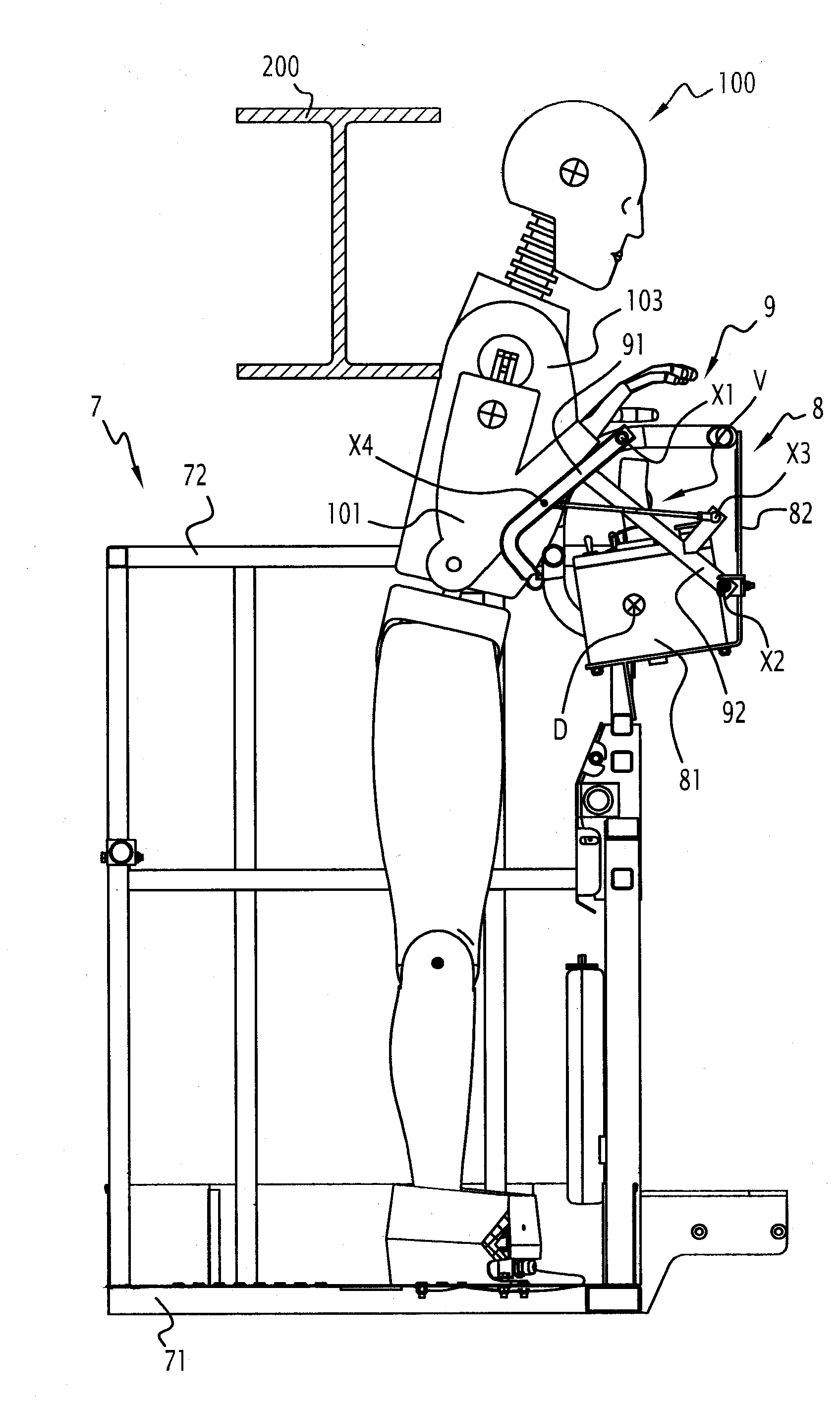 Plateforme de nacelle elevatrice et nacelle elevatrice equipee d'une telle plateforme