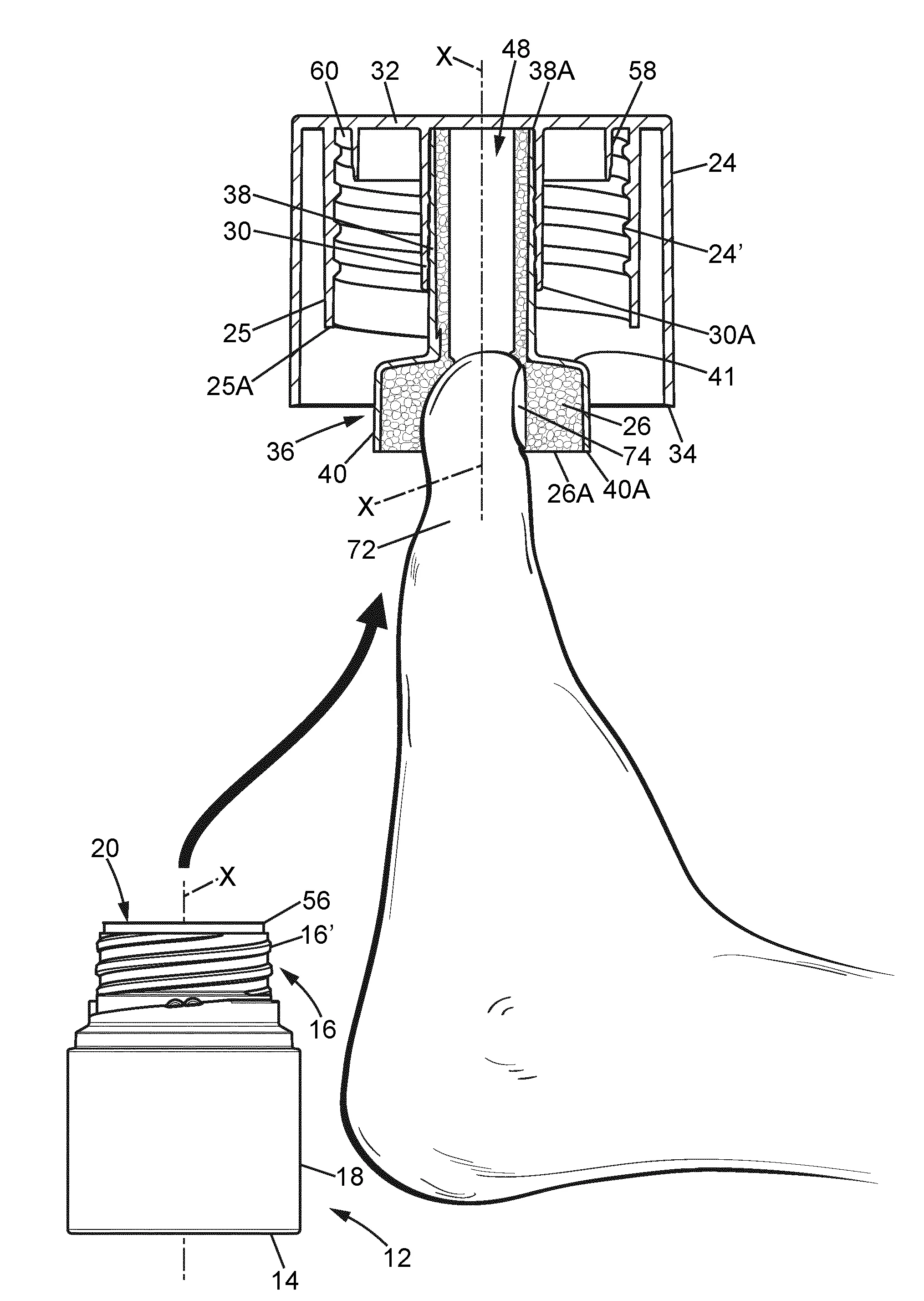 Dispositif de demaquillage des ongles a l'aide d'un produit demaquillant et utilisation d'un tel dispositif