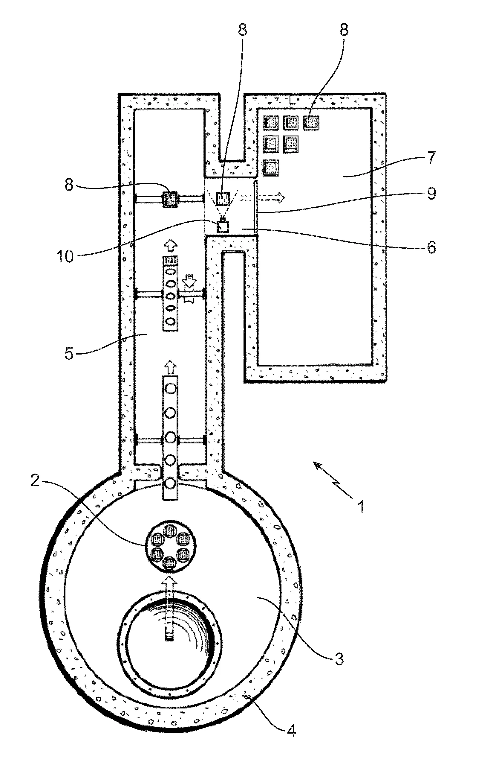 Procede et dispositif de visualisation et de controle du pied d'un assemblage de combustible