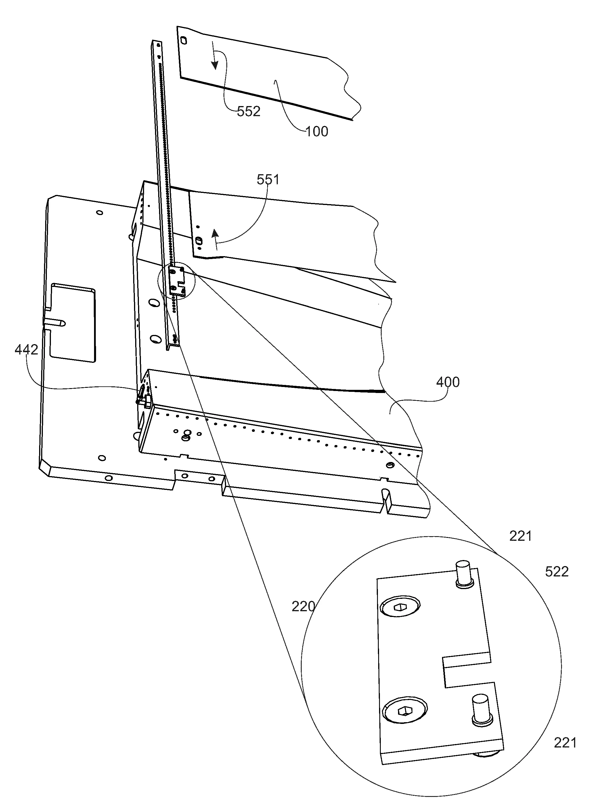 Dispositif et procede pour l’estampage d’un flan composite a matrice thermoplastique