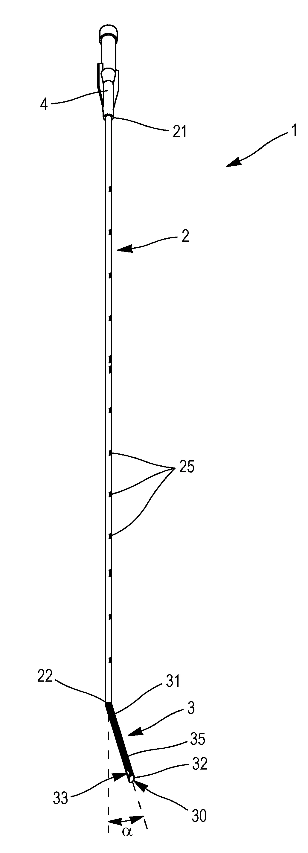Sonde pour injecter un agent fluide chez un nouveau-ne ou un premature sous ventilation non-invasive en pression positive continue