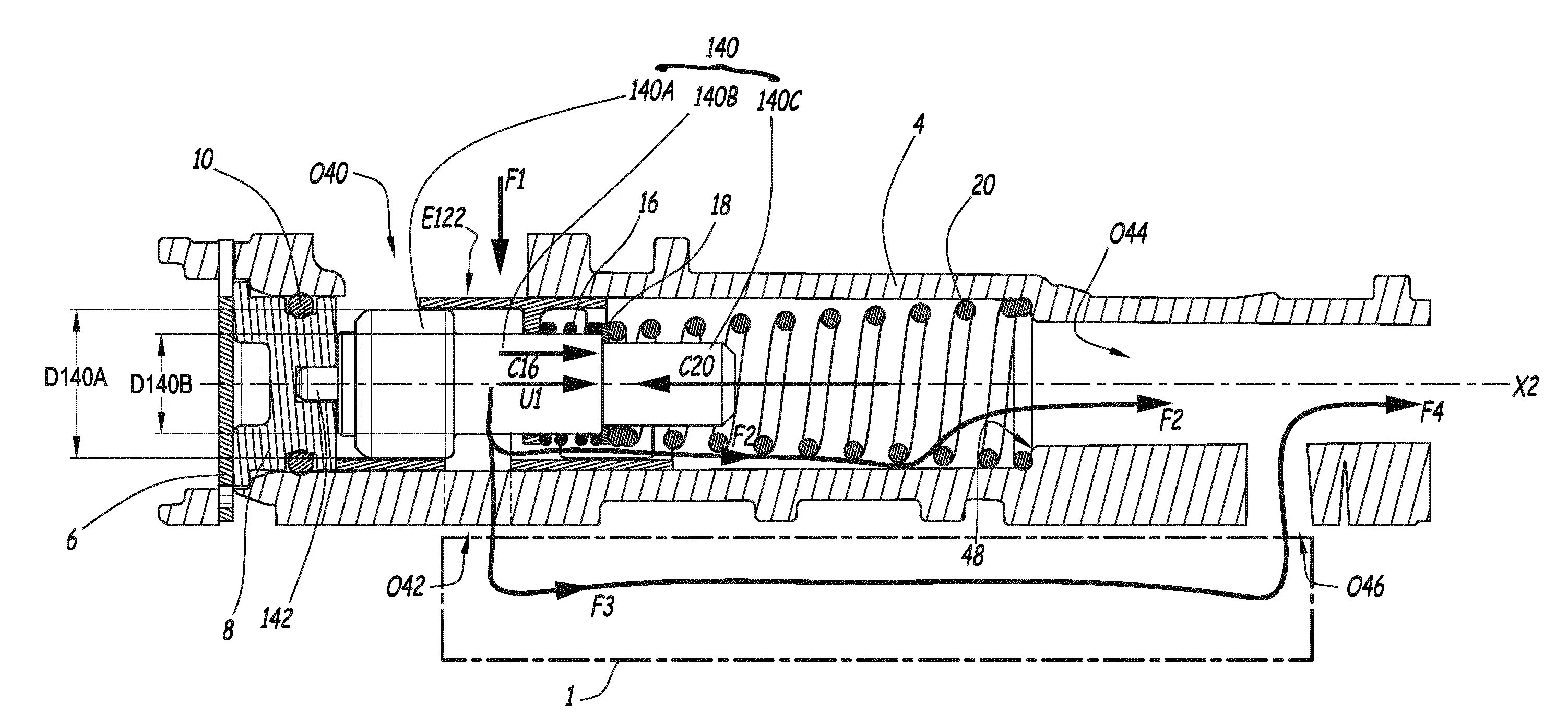 Vanne thermostatique de regulation de la circulation d'un fluide