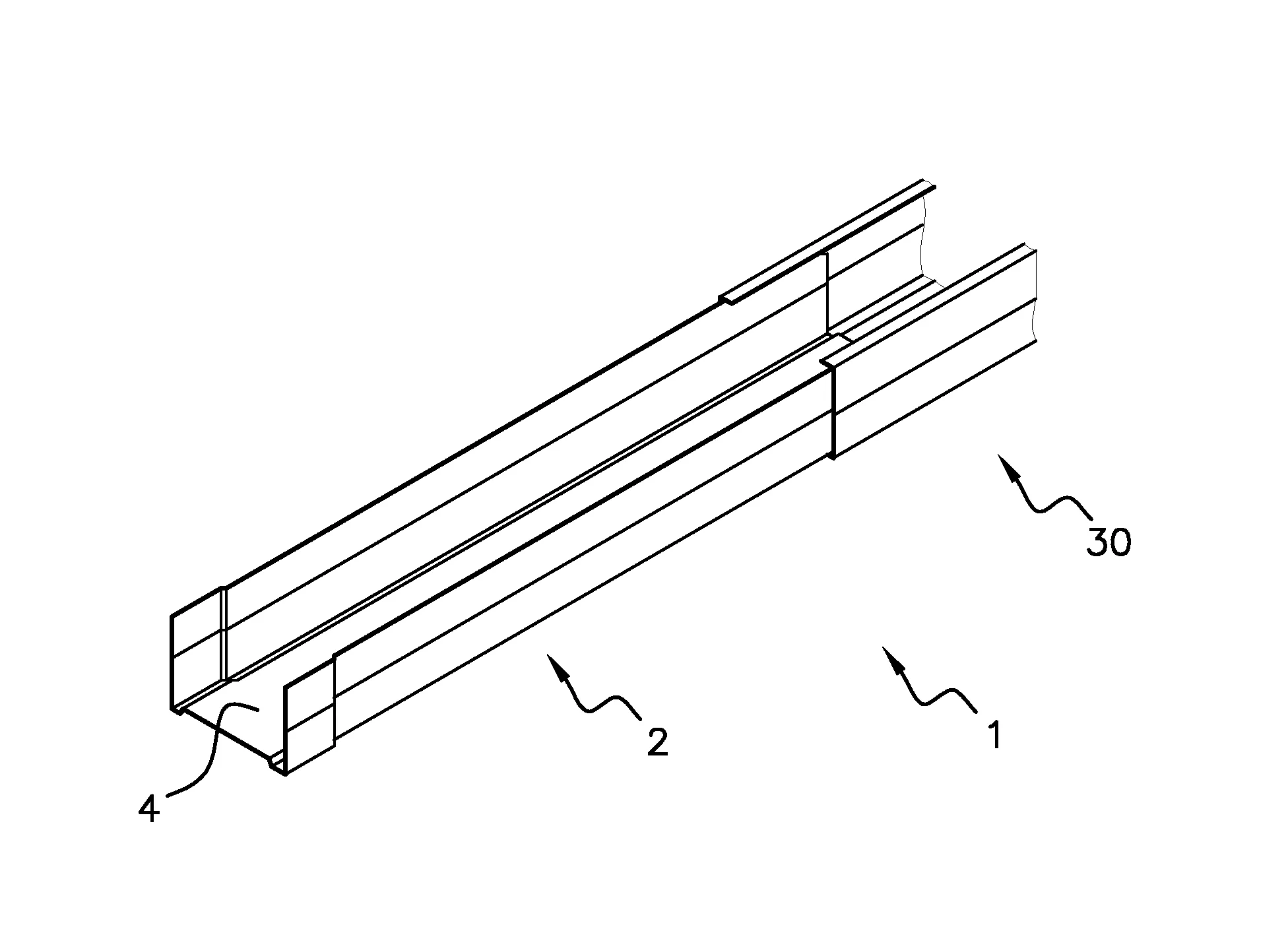 Montant telescopique pour la realisation d'une paroi murale, profile et procede de montage