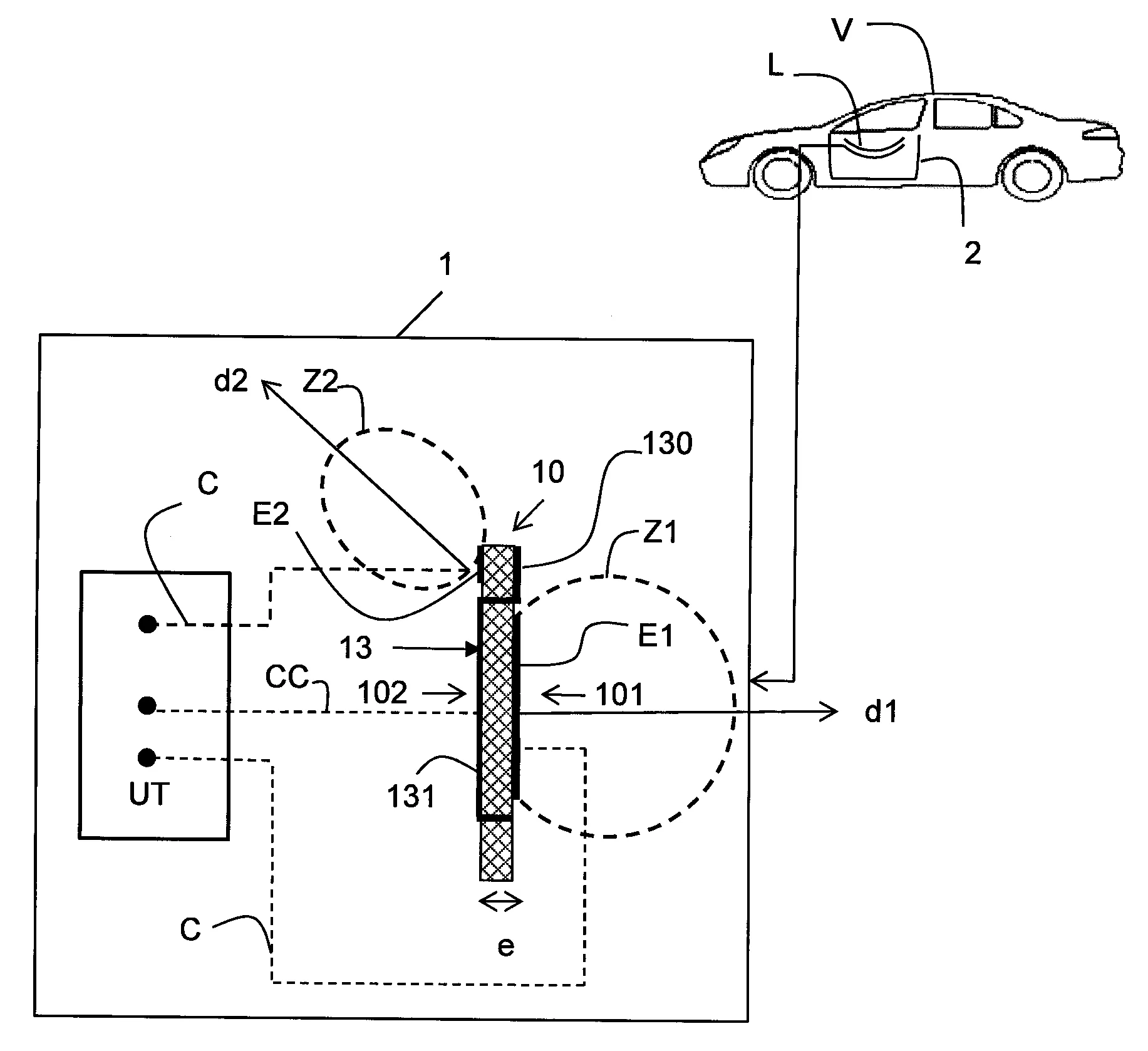 Capteur de presence pour ouvrant de vehicule automobile