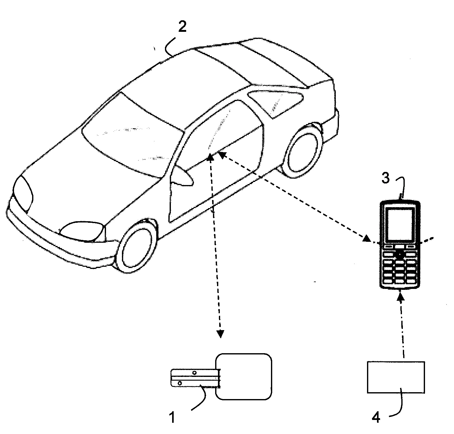 Telephone mobile apte a s'apparier automatiquement avec un vehicule automobile et procede d'appairage automatique