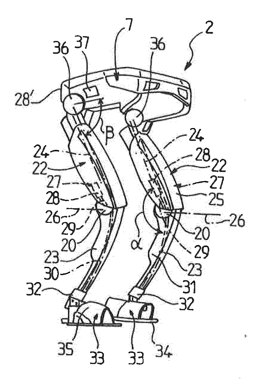 Exosquelette a port frontal et procede d'utilisation d'un tel exosquelette.