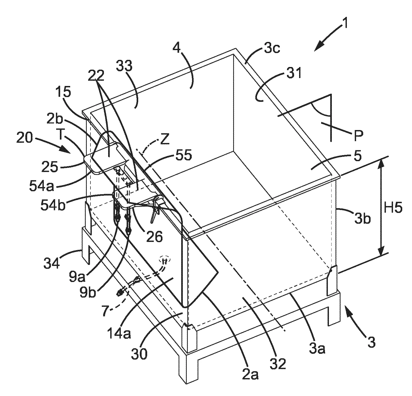 Procede de chargement d'une poche souple 3d a emplir, un systeme de chargement et stockage de cette poche souple et dispositif de support associe.
