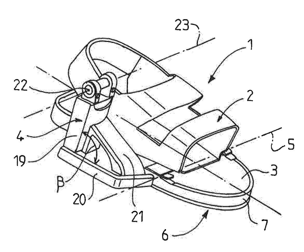 Chausson d'exosquelette.