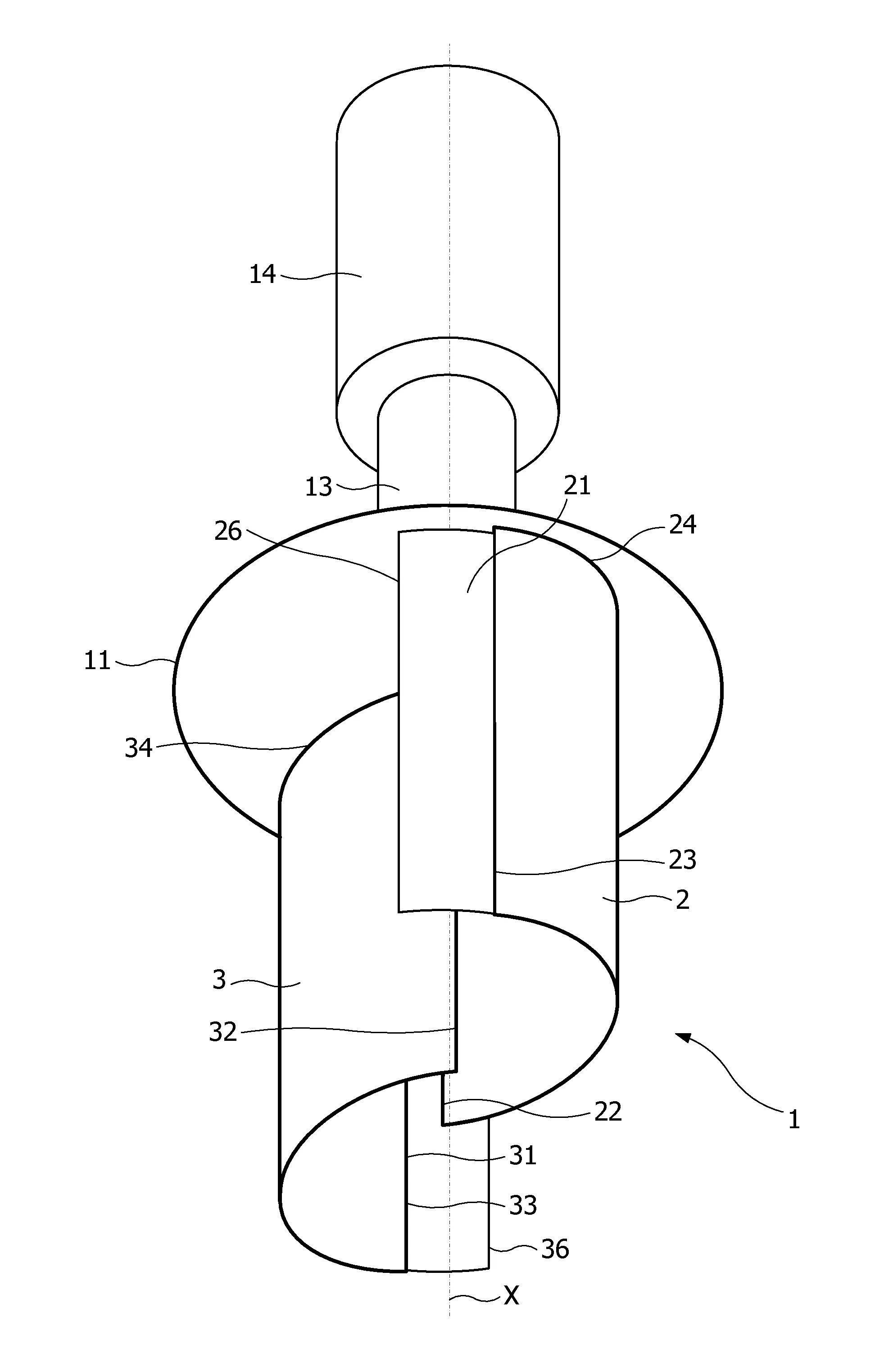 Rotor de type savonius