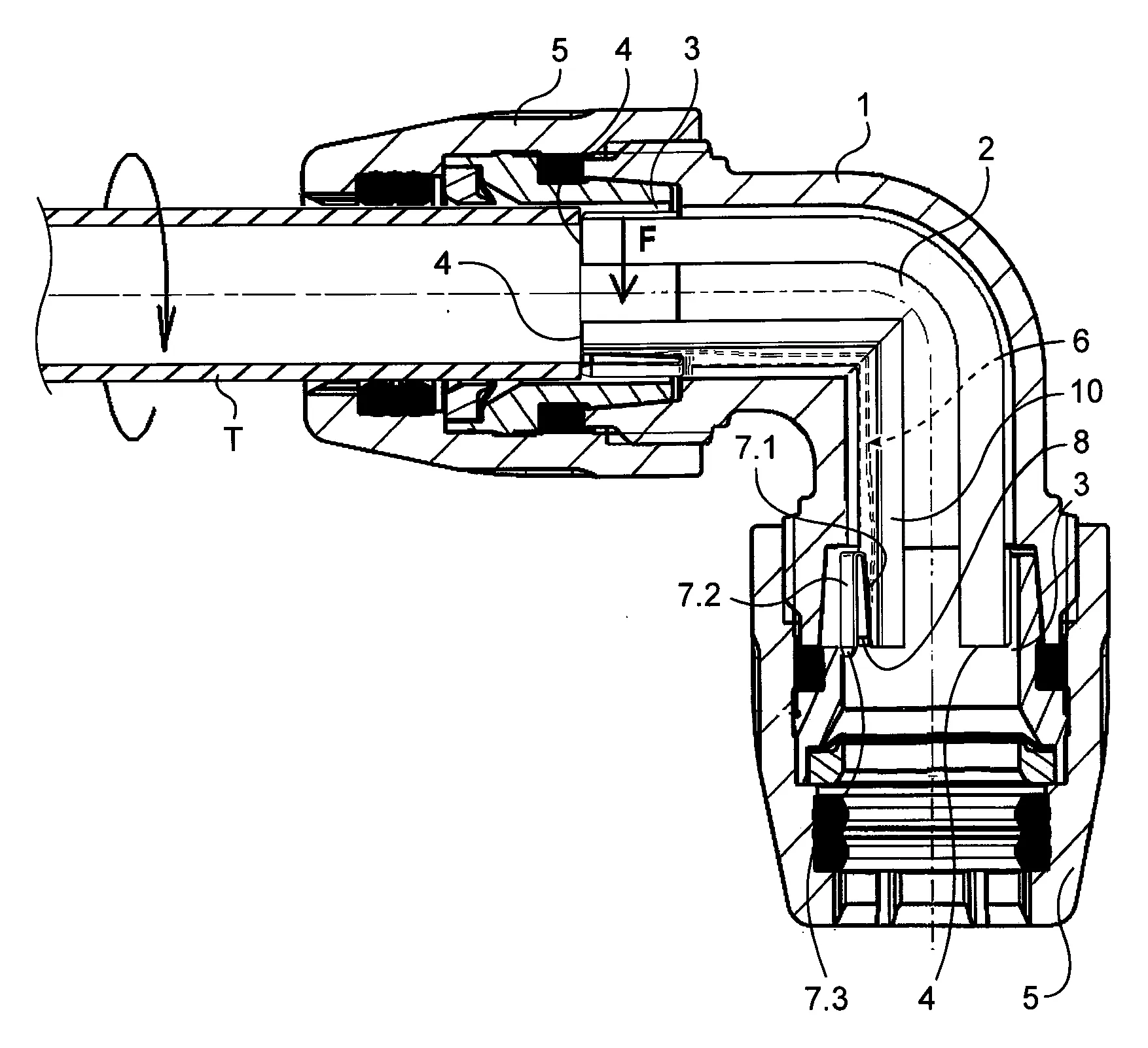 Dispositif de raccordement a temoin sonore de connexion