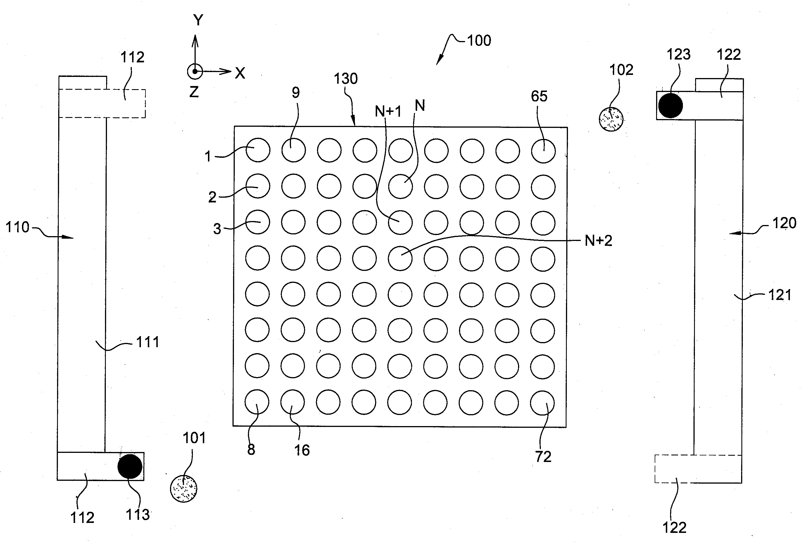 Procede de collecte de fractions dans des receptacles de chromatographie et dispositif associe
