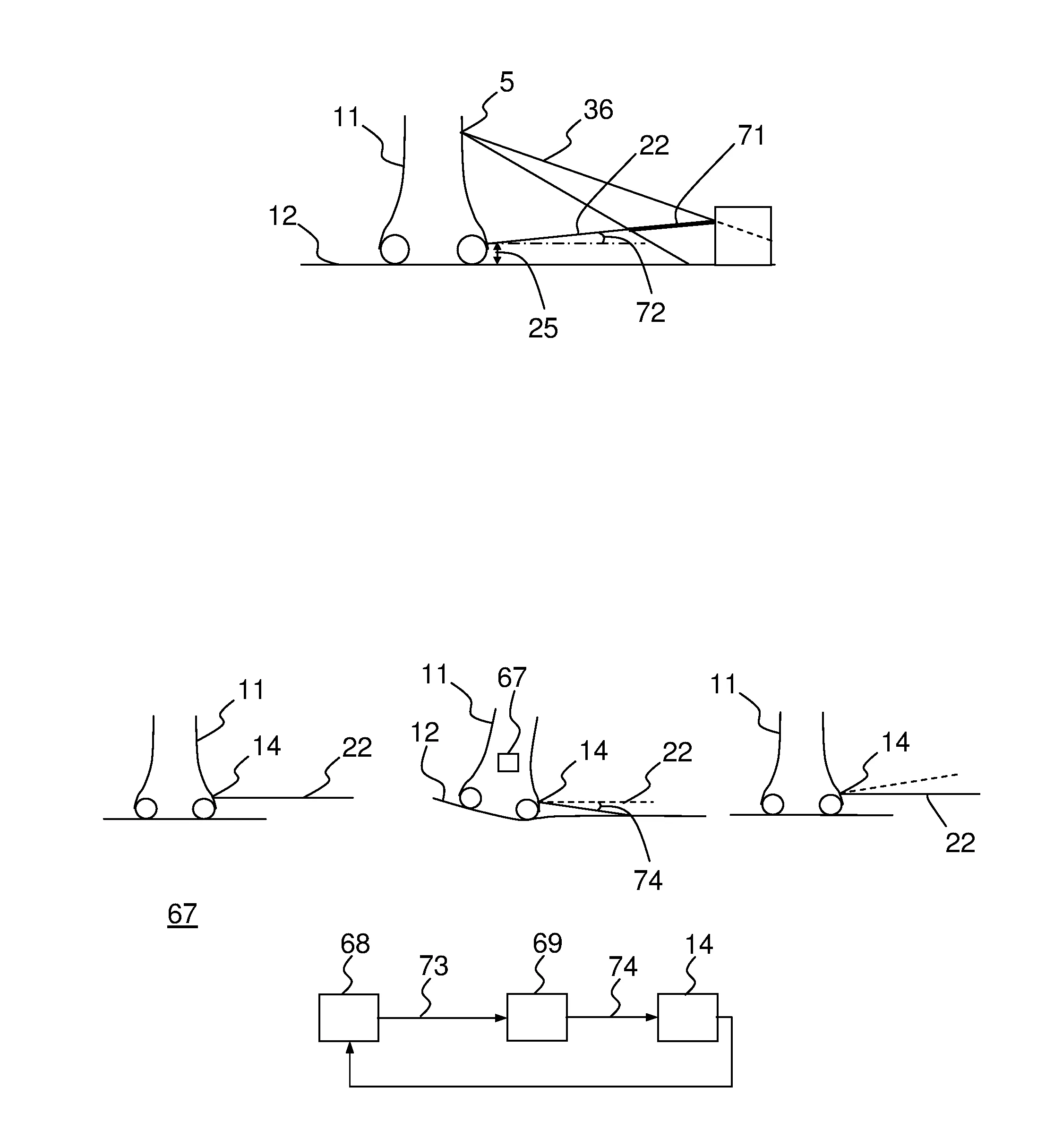 Dispositif de detection a plan horizontal d'obstacles et procede de detection mettant en oeuvre un tel dispositif