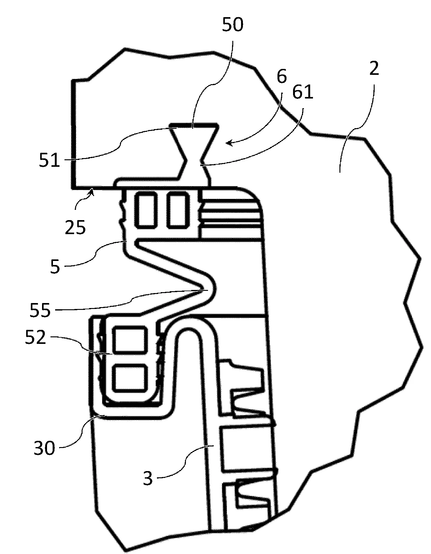 Solution d'etancheite pour un element de traverse a coque