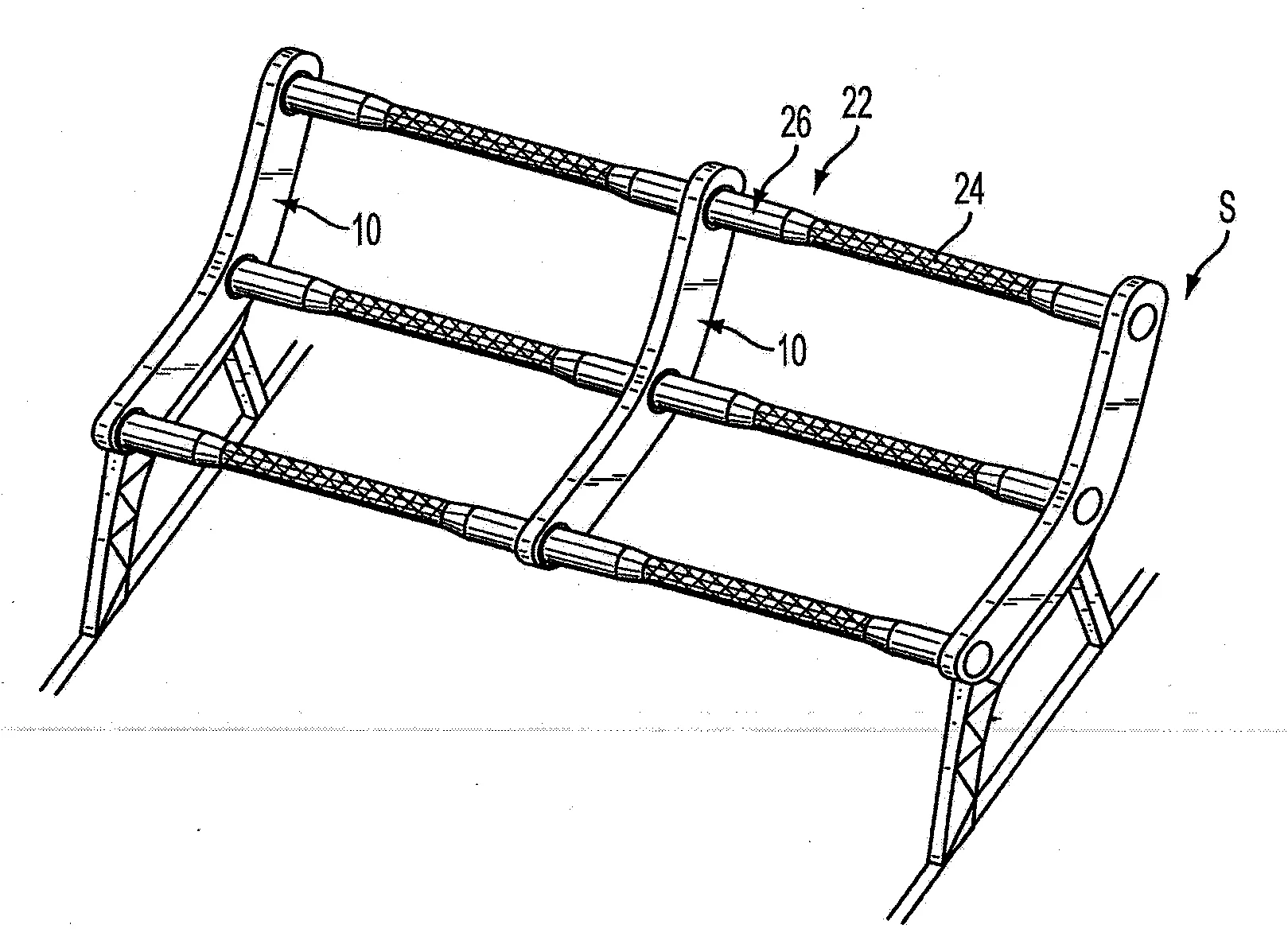 Tube de structure de type hybride, notamment pour siege aeronautique