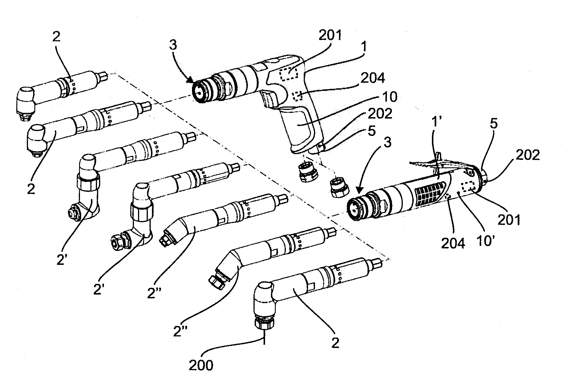 Dispositif de percage pneumatique a moyens de production d'electricite