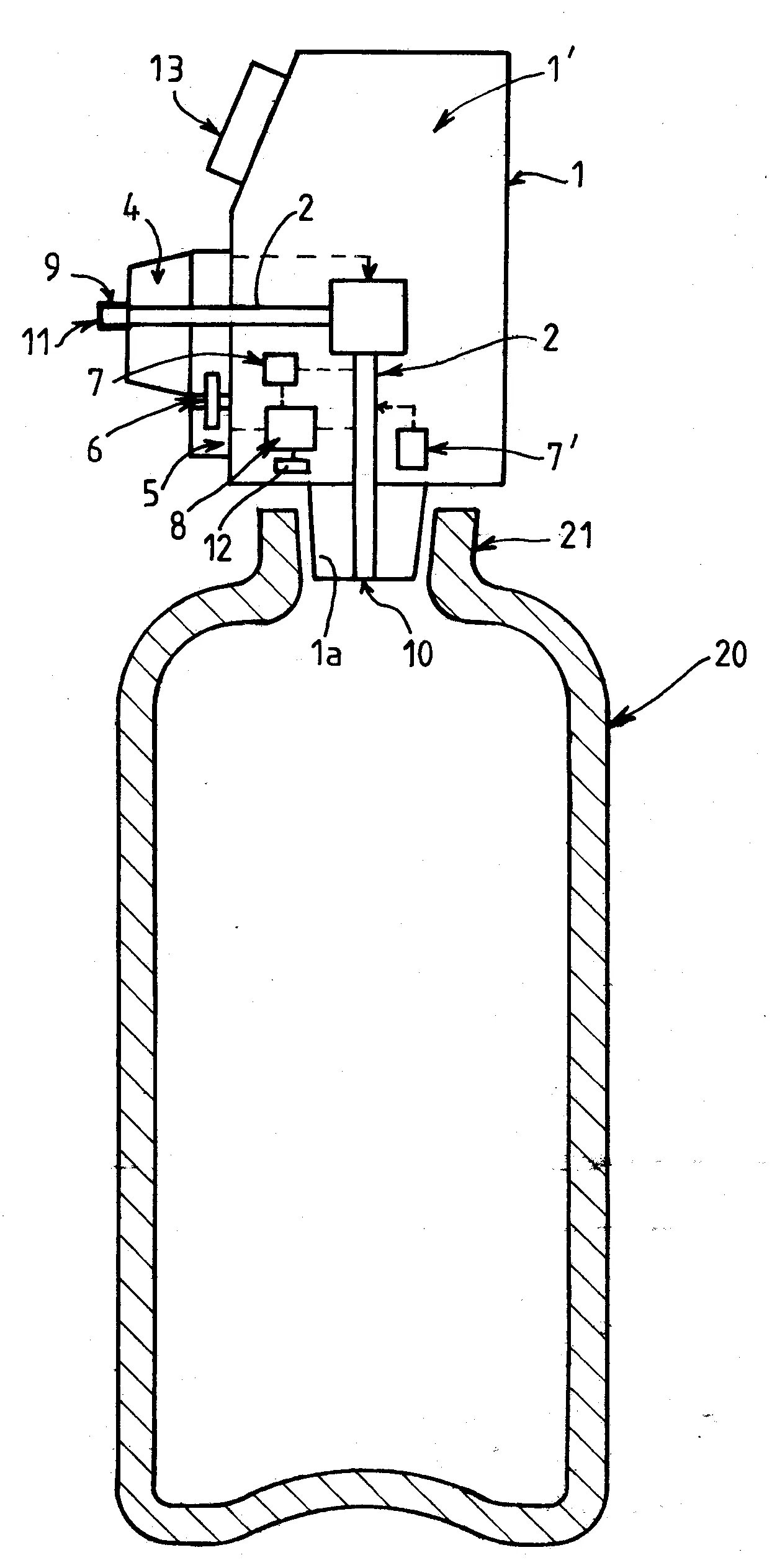 Bloc robinet pour recipient de gaz a securite d'utilisation amelioree