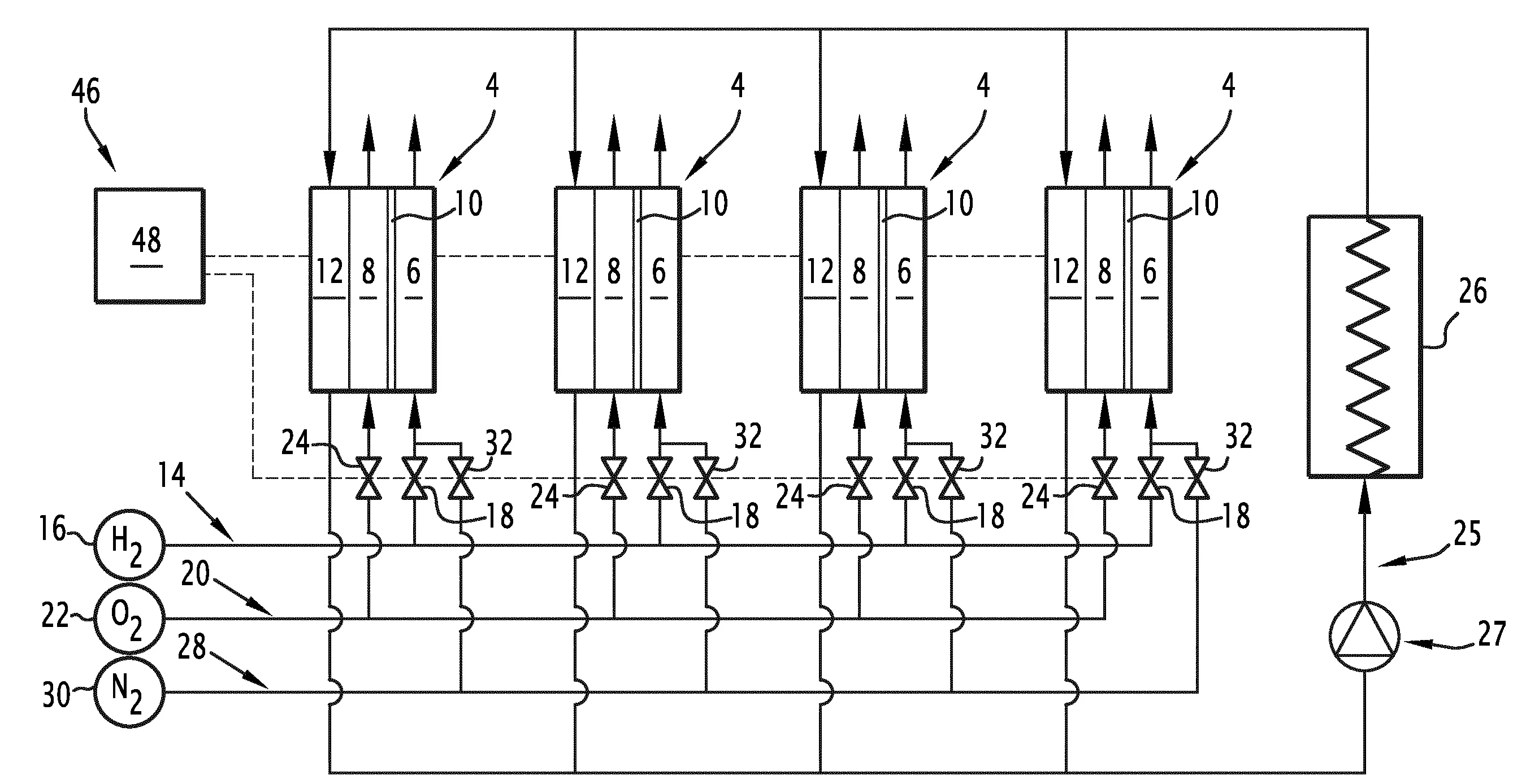 Procede de commande d'un systeme electrochimique et systeme electrochimique