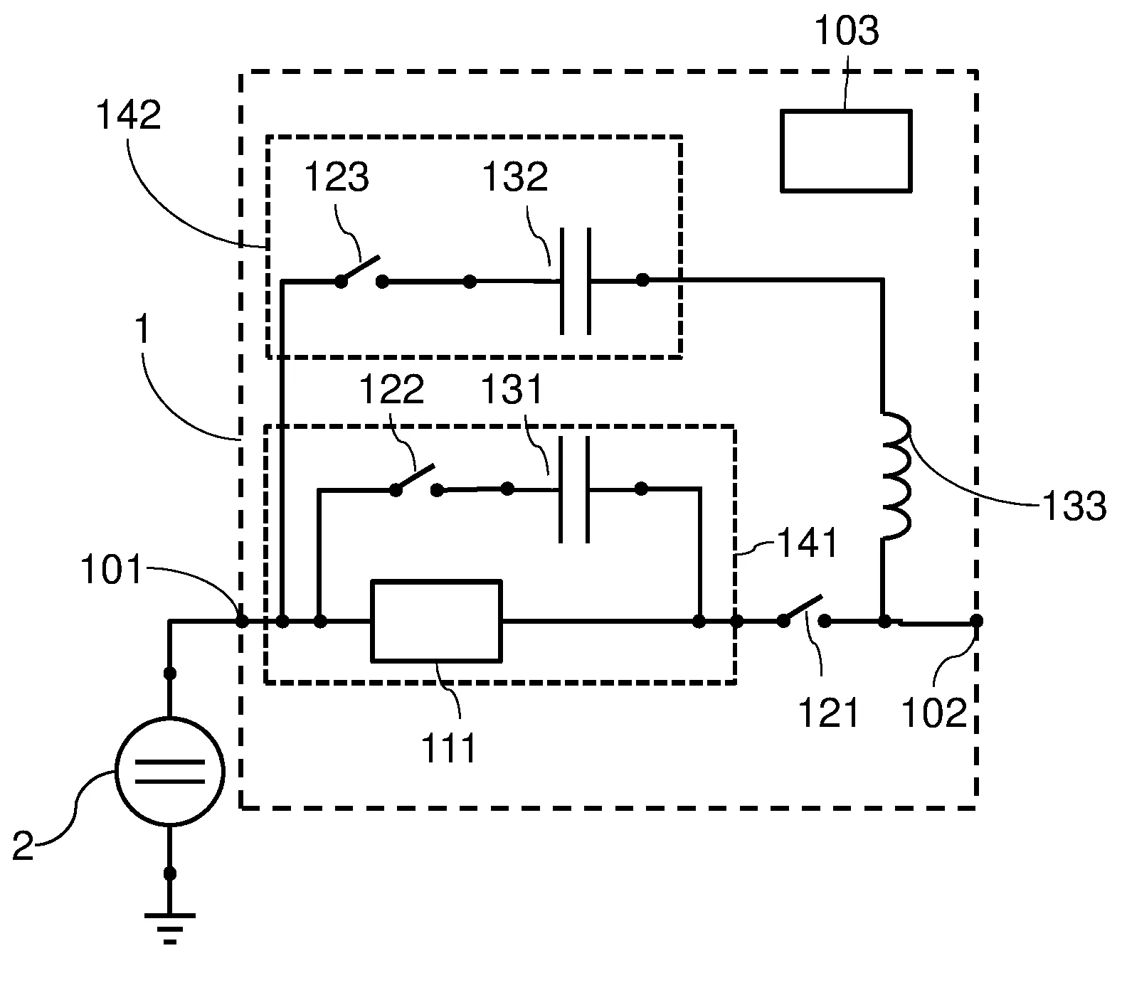 Dispositif de coupure de courant continu haute tension