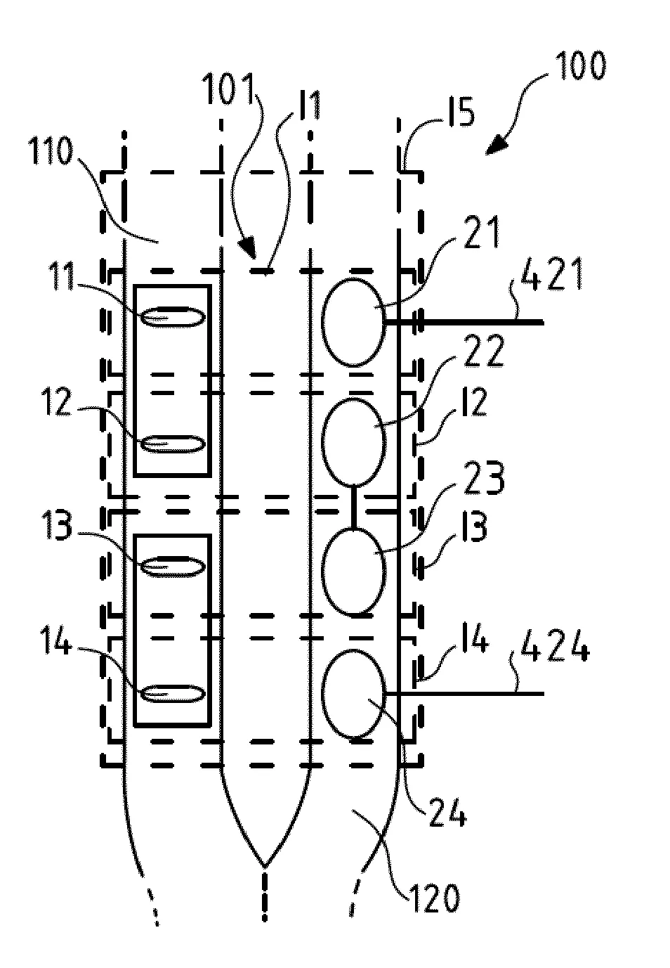 Dispositif de controle d'un systeme de fermeture a boutons d'un article et article correspondant