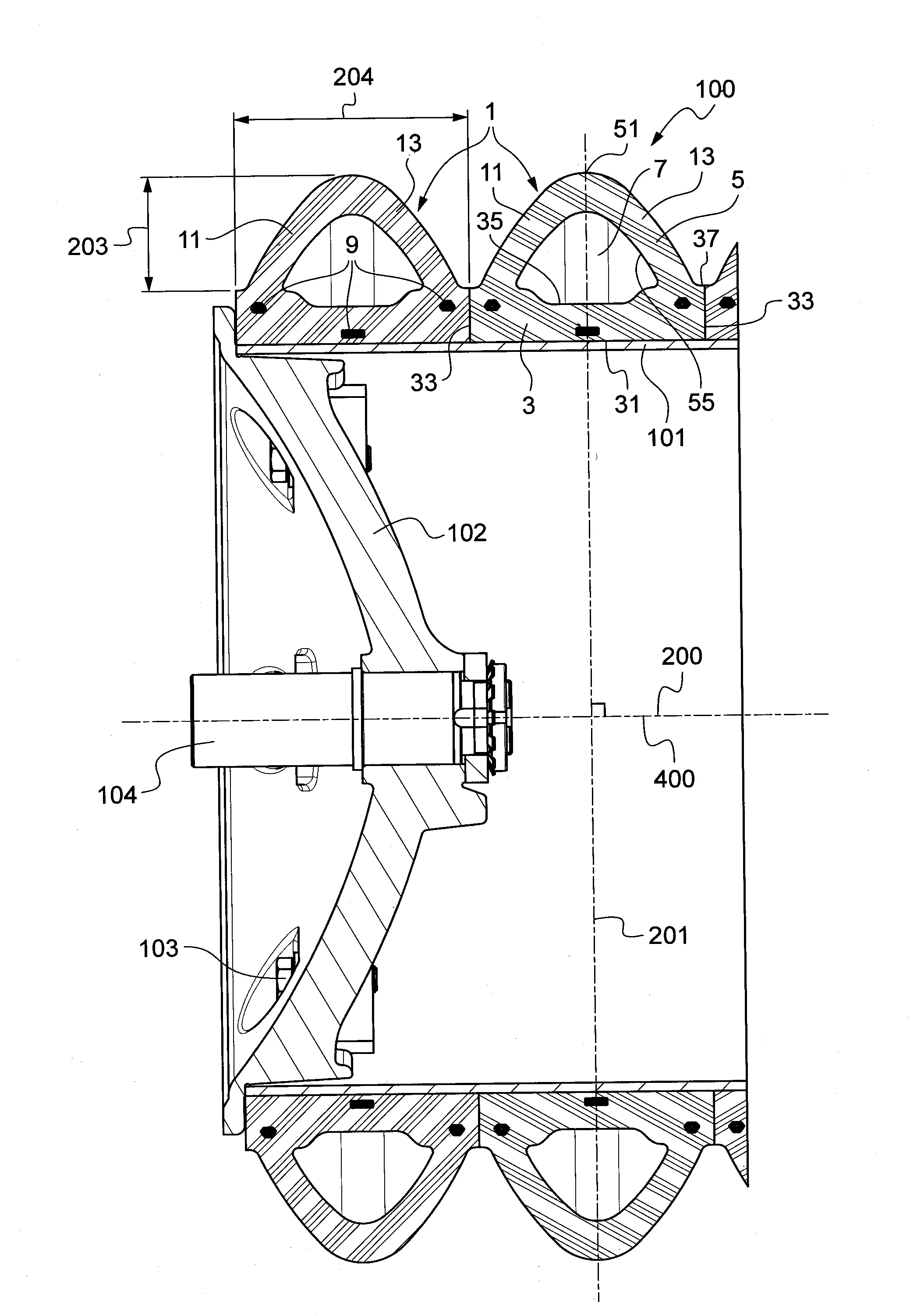 Pneumatique pour rouleau agricole et rouleau agricole equipe de tels pneumatiques