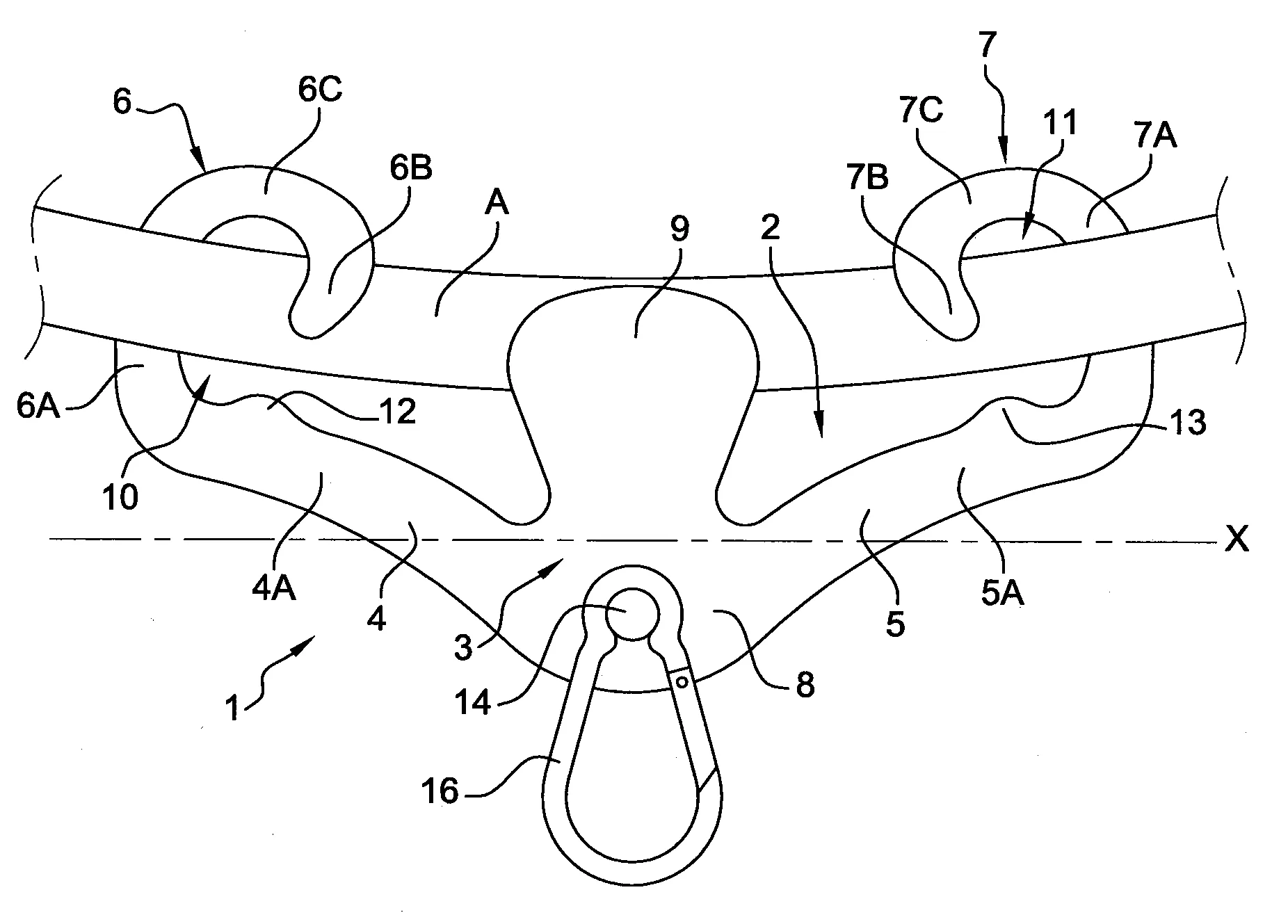 Dispositif de transport pour casque, en particulier a une ceinture