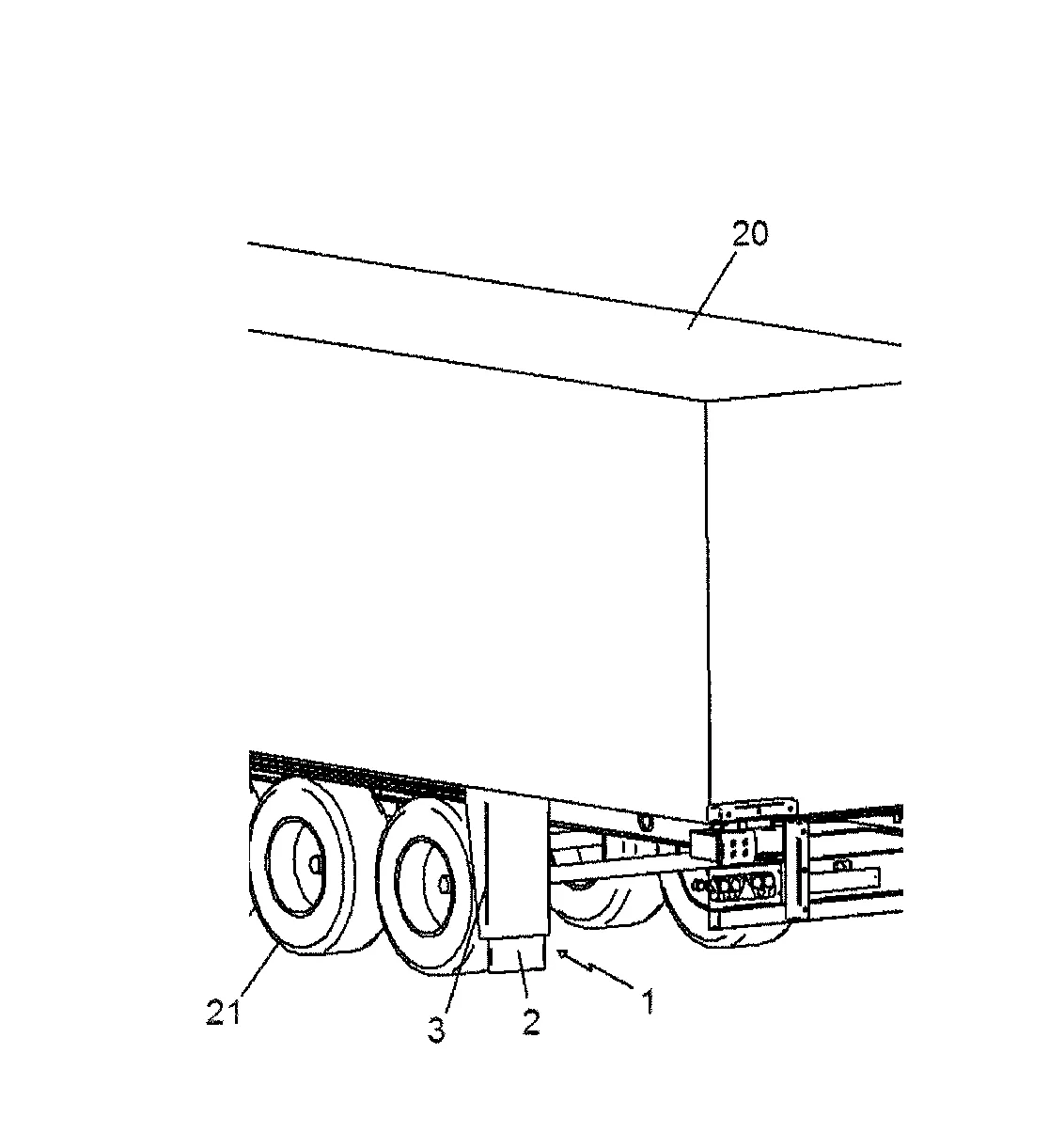 Dispositif de protection anti-projection pour engin roulant, et ensemble equipe d'un tel dispositif