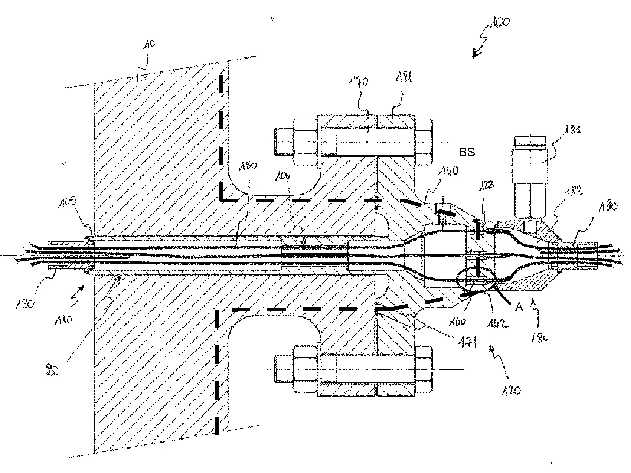 Assemblage de penetration electrique de cuve d'un reacteur nucleaire
