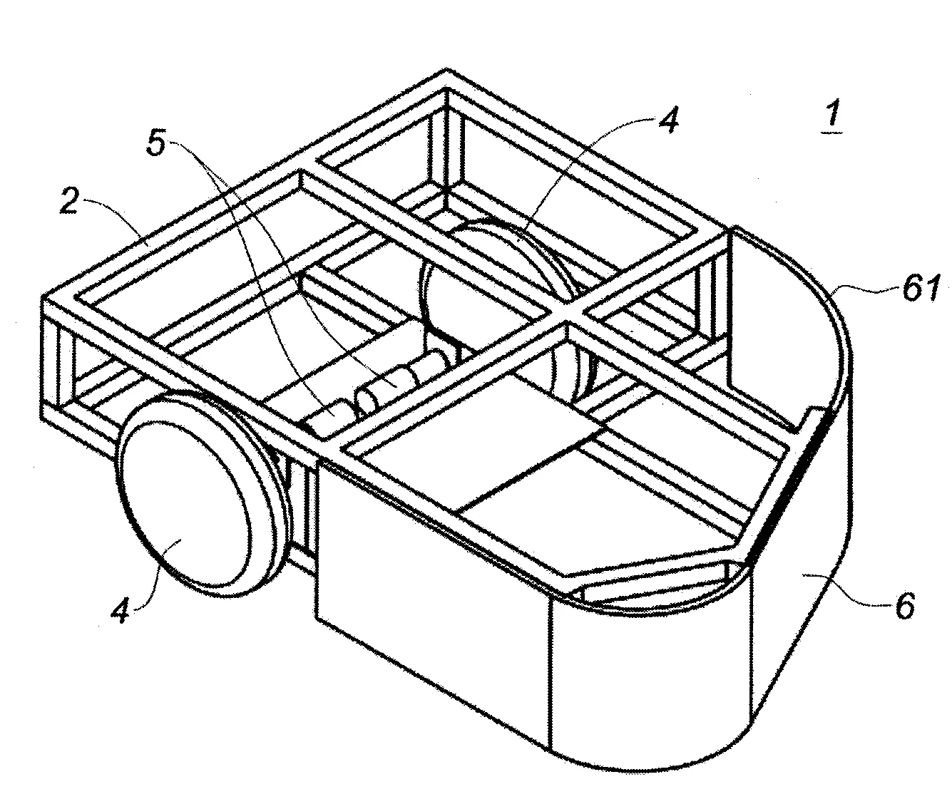 Vehicule autonome pour repousser du fourrage