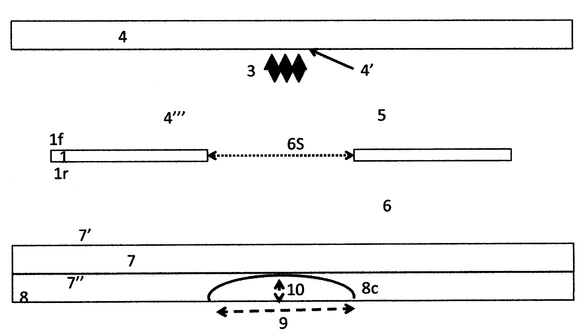 Dispositif optique photovoltaique a filtration plasmonique frontale et multirefringence variable arriere et convexe local